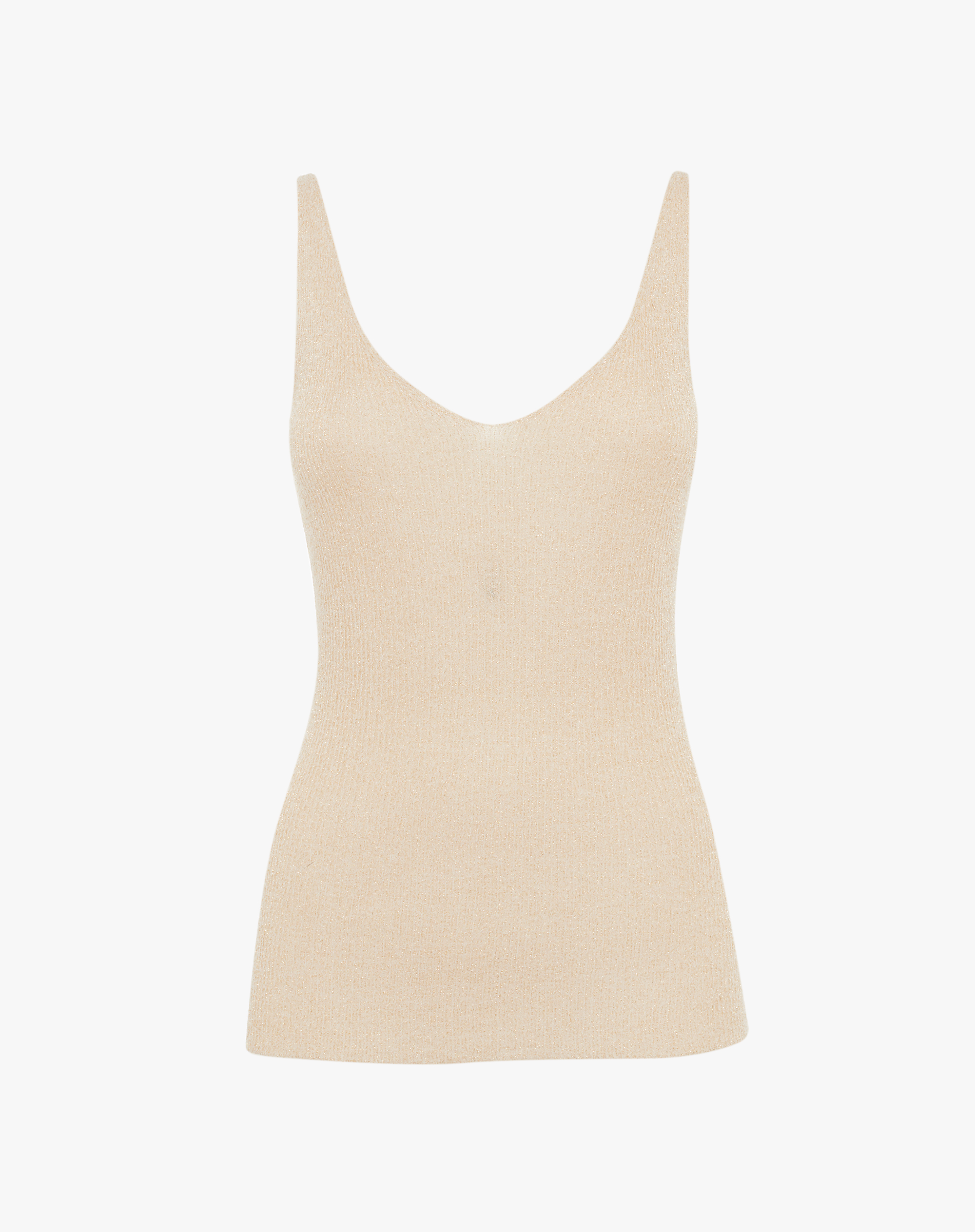 Grey Subtle Sparkly Lurex Tank main image 1
