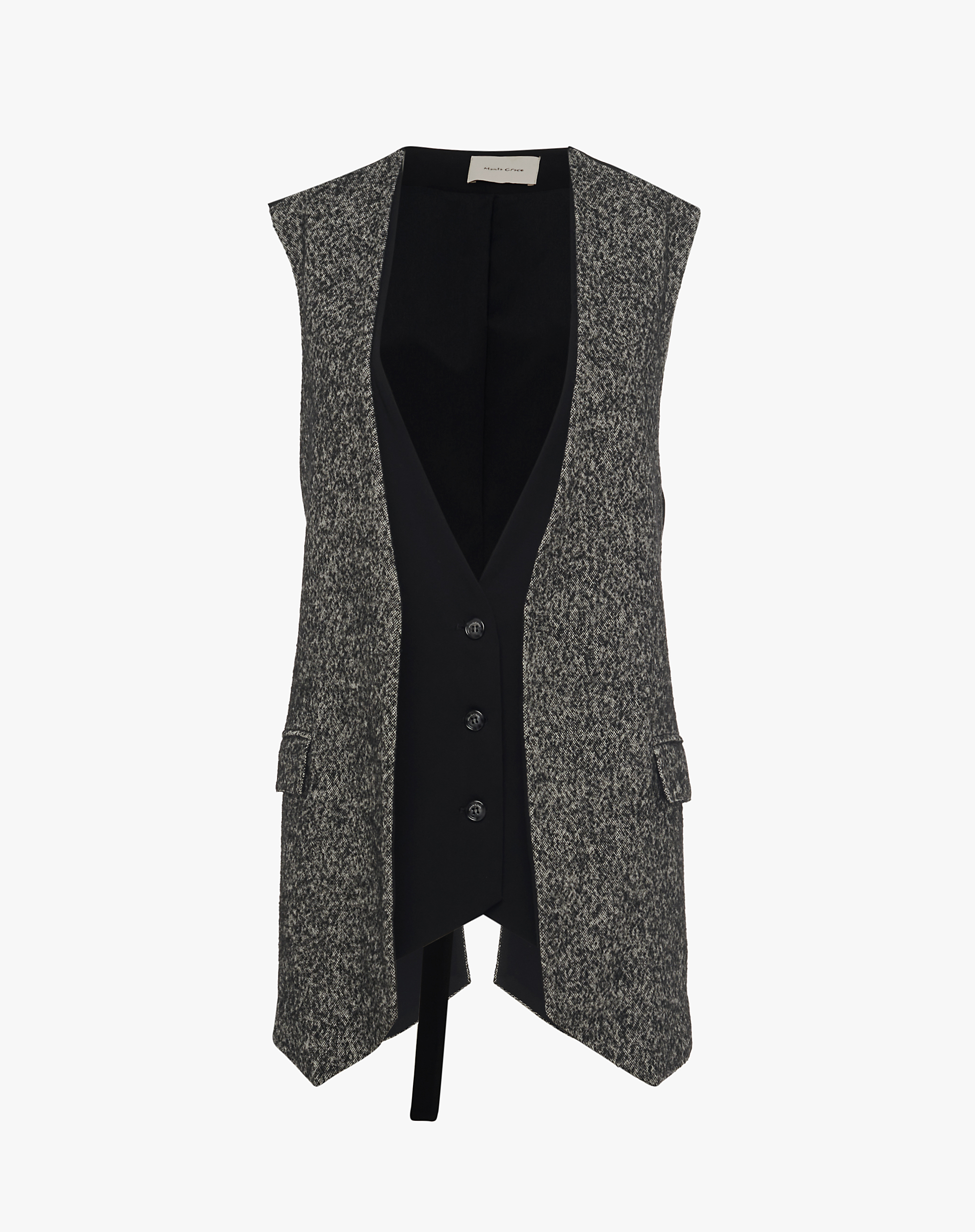 na.e ツイードベスト Na.e】ナエ Novel TWEED Vestツイード アイボリ