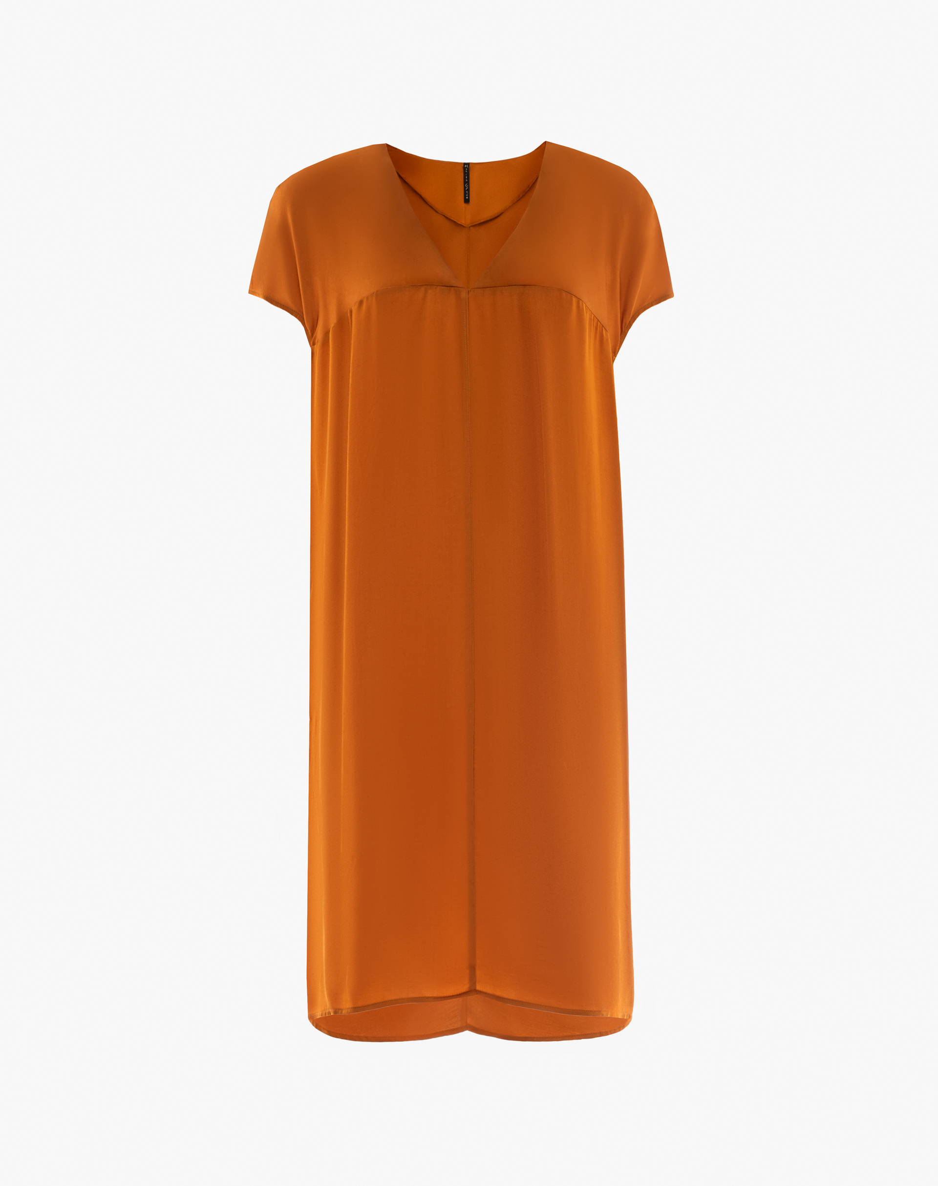 Short viscose dress with V-neck - MA577 - Manila Grace | Official Website