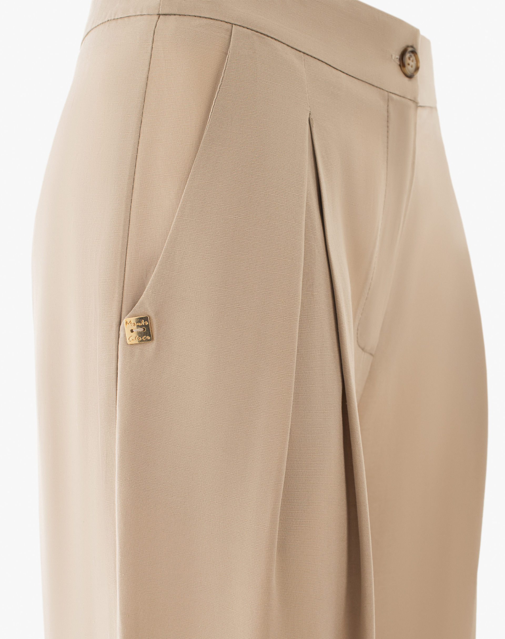 Wide Trousers - MA517 - Manila Grace | Official Website