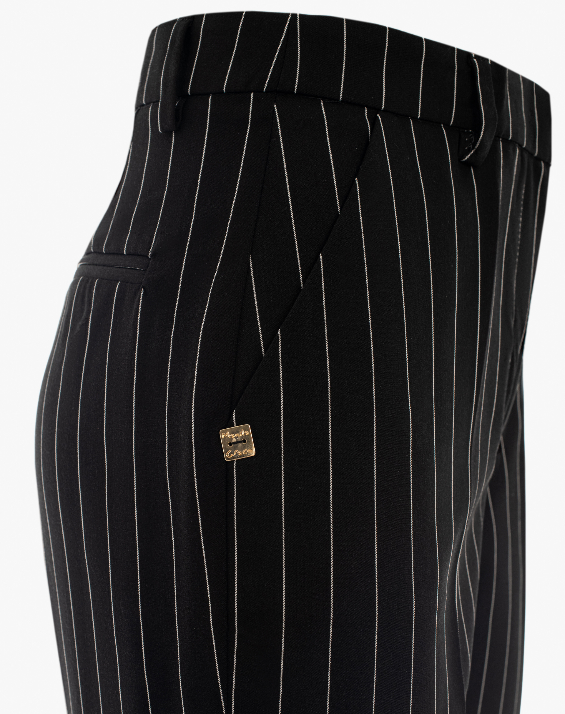 Trousers - BLACK - Manila Grace | Official Website