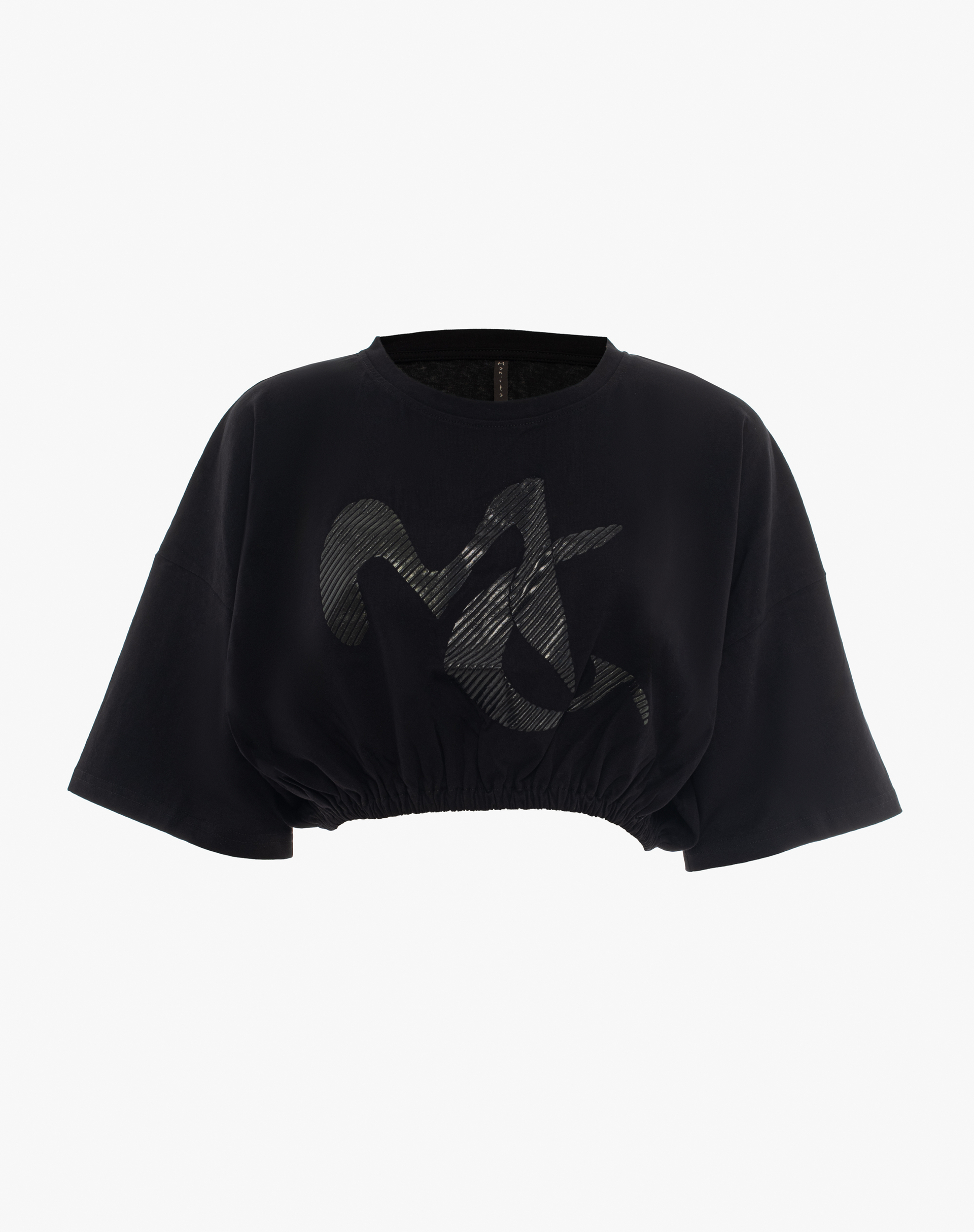 T-Shirt Con Logo - NERO - Manila Grace