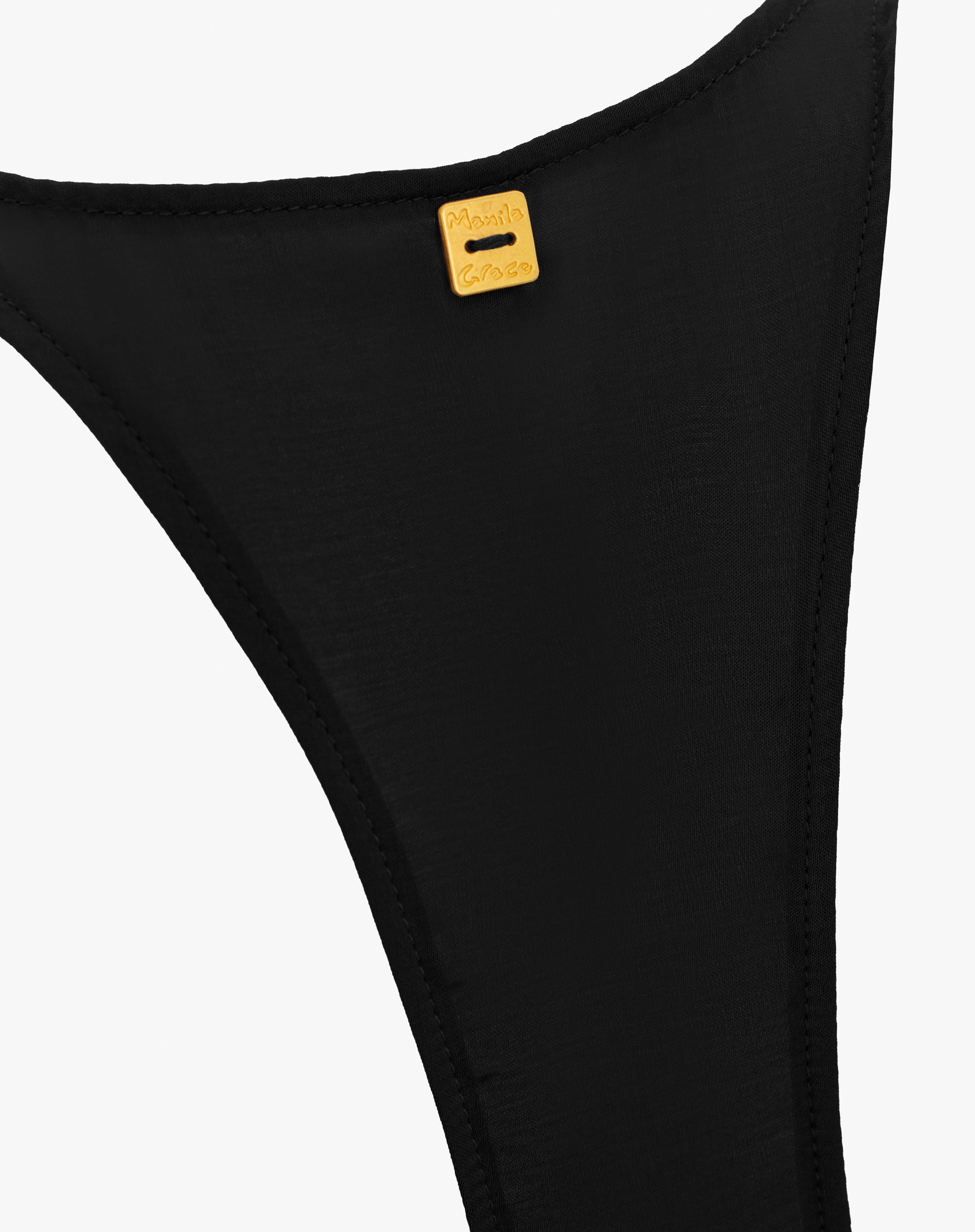 Top Scollo Tondo - NERO - Manila Grace