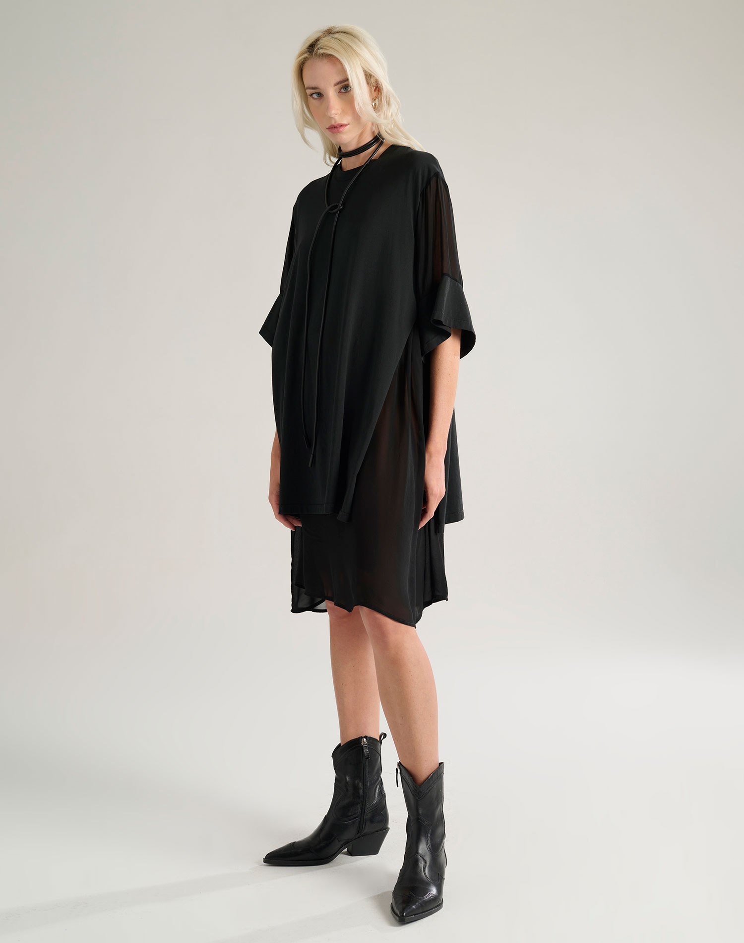 JERSEY DRESS - BLACK - Manila Grace | Official Website