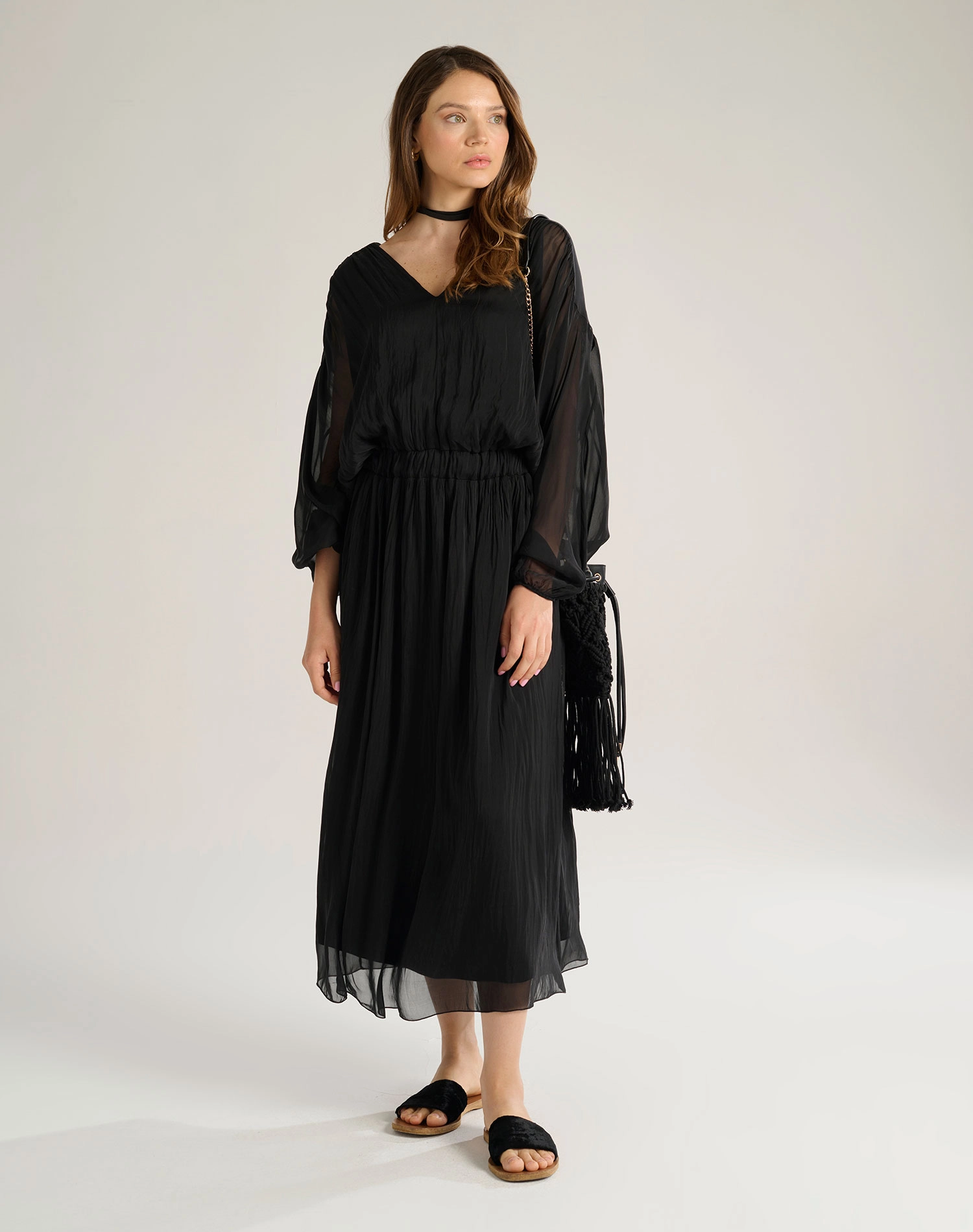 MAXI DRESS - BLACK - Manila Grace | Official Website