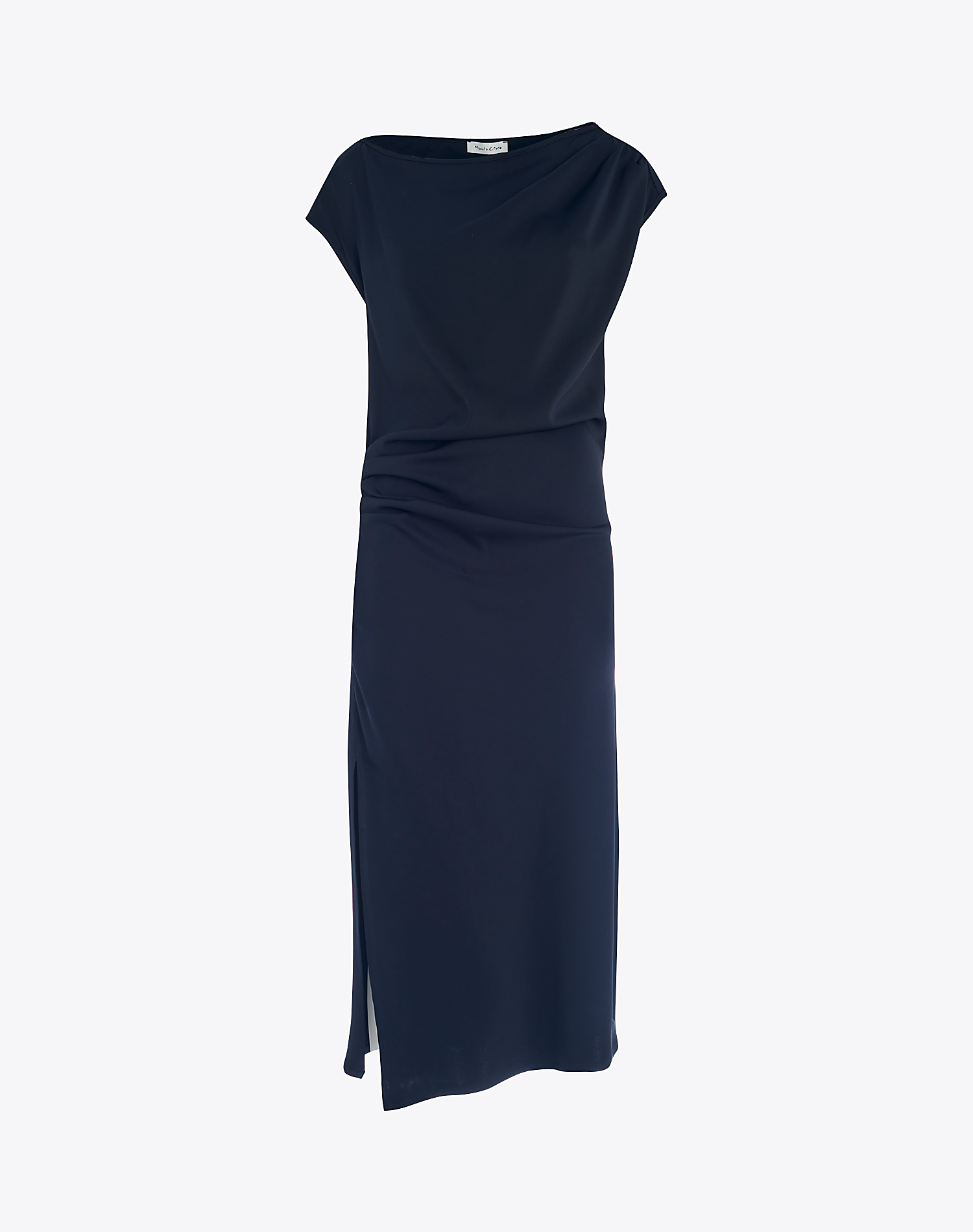 DRESS WITH DRAPING - DRESSES & JUMPSUITS - Manila Grace | Official Website