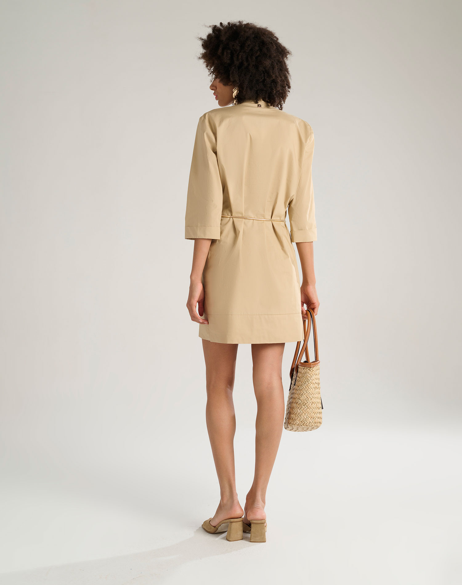 MANDARIN COLLAR DRESS - HAY - Manila Grace | Official Website
