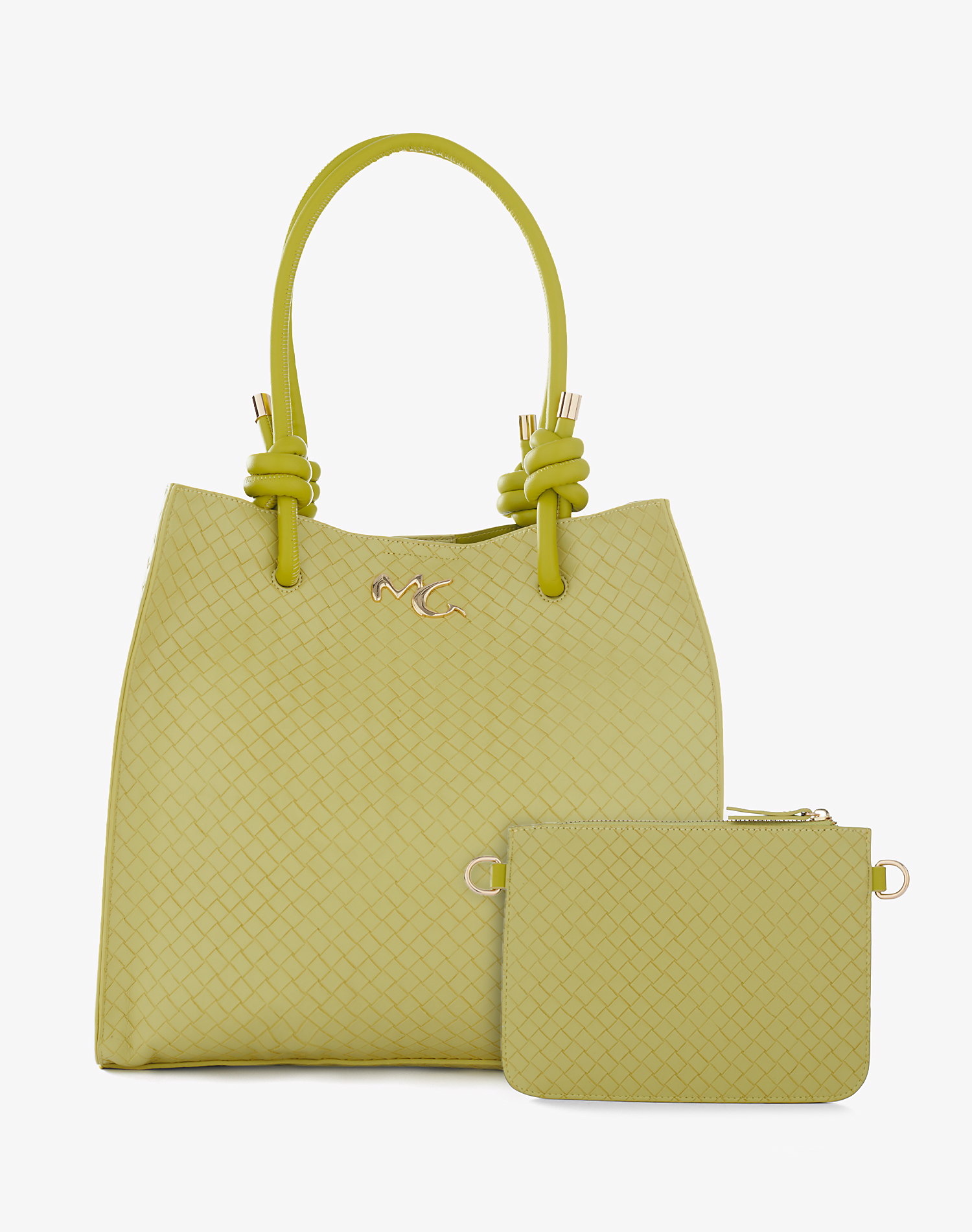 FELICIA NODO BAG PLOT - LIME - Manila Grace | Official Website