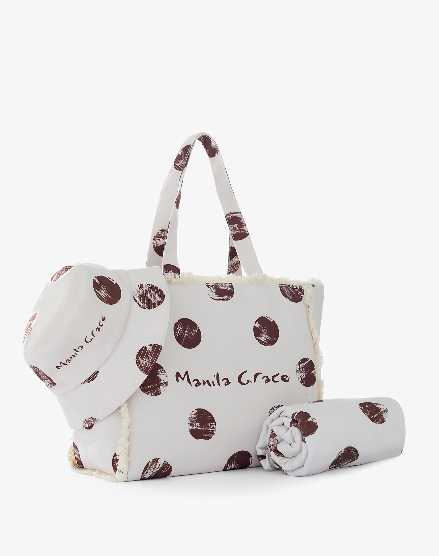 BEACH SET BAG - BUTTER - Manila Grace | Official Website