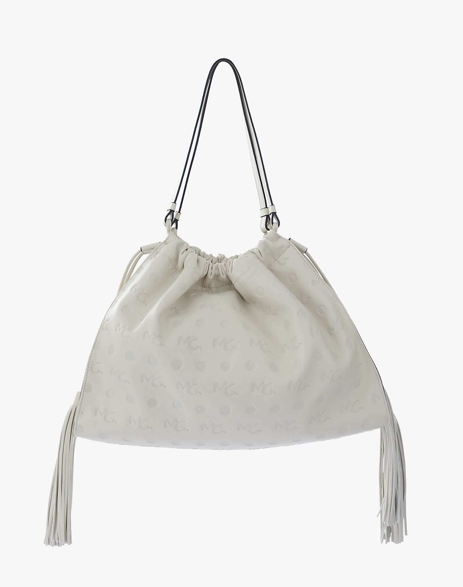 SHOPPING BAG EMBOSSED - OFF WHITE - Manila Grace | Official Website