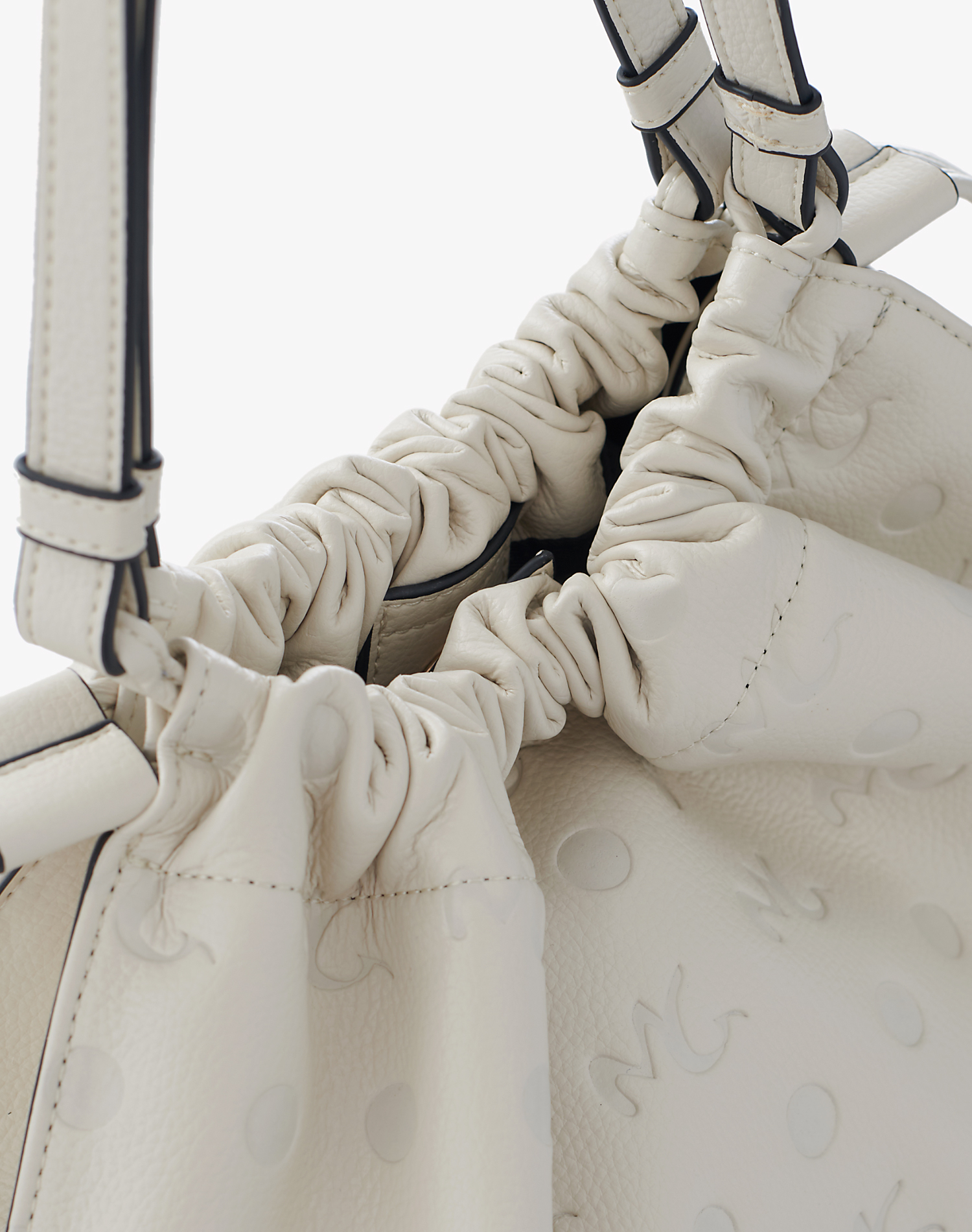 SHOPPING BAG EMBOSSED - OFF WHITE - Manila Grace | Official Website