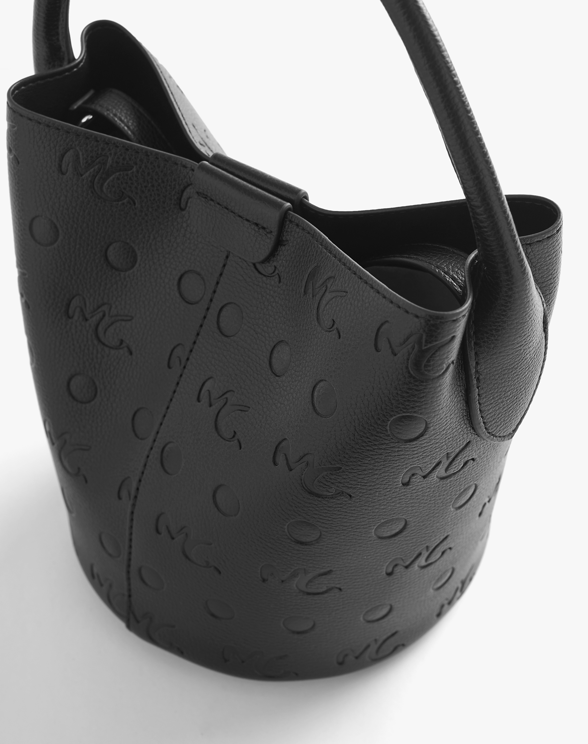 EMBOSSED BUCKET - BLACK - Manila Grace | Official Website