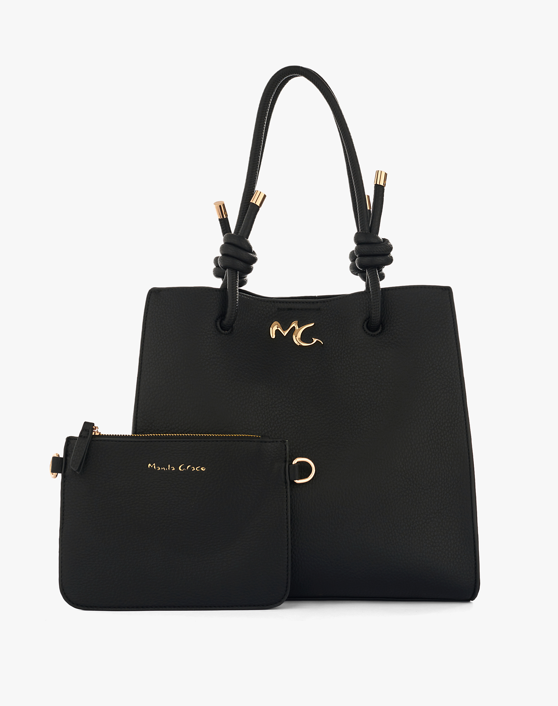 FELICIA NODO BAG - BLACK - Manila Grace | Official Website