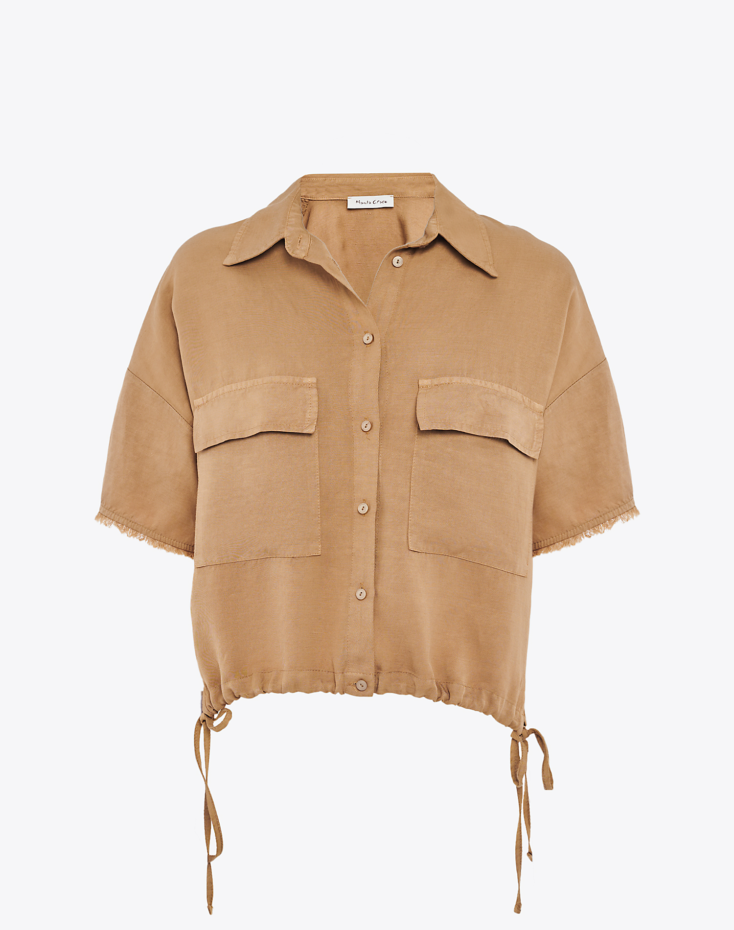 SHIRT WITH DRAWSTRING - SHIRTS - Manila Grace | Official Website