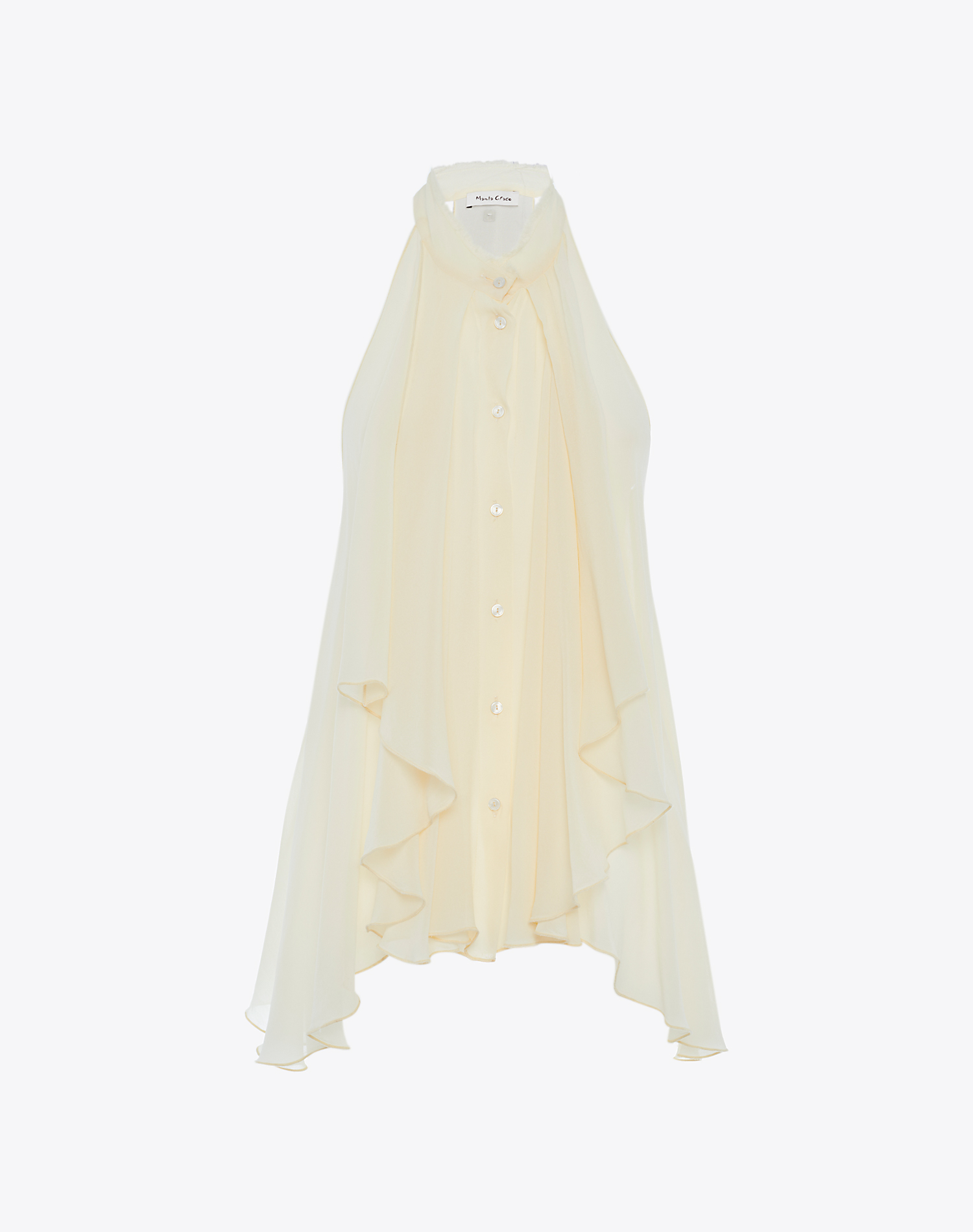 CAMICIA WITH ROUCHES - BUTTER - Manila Grace | Official Website