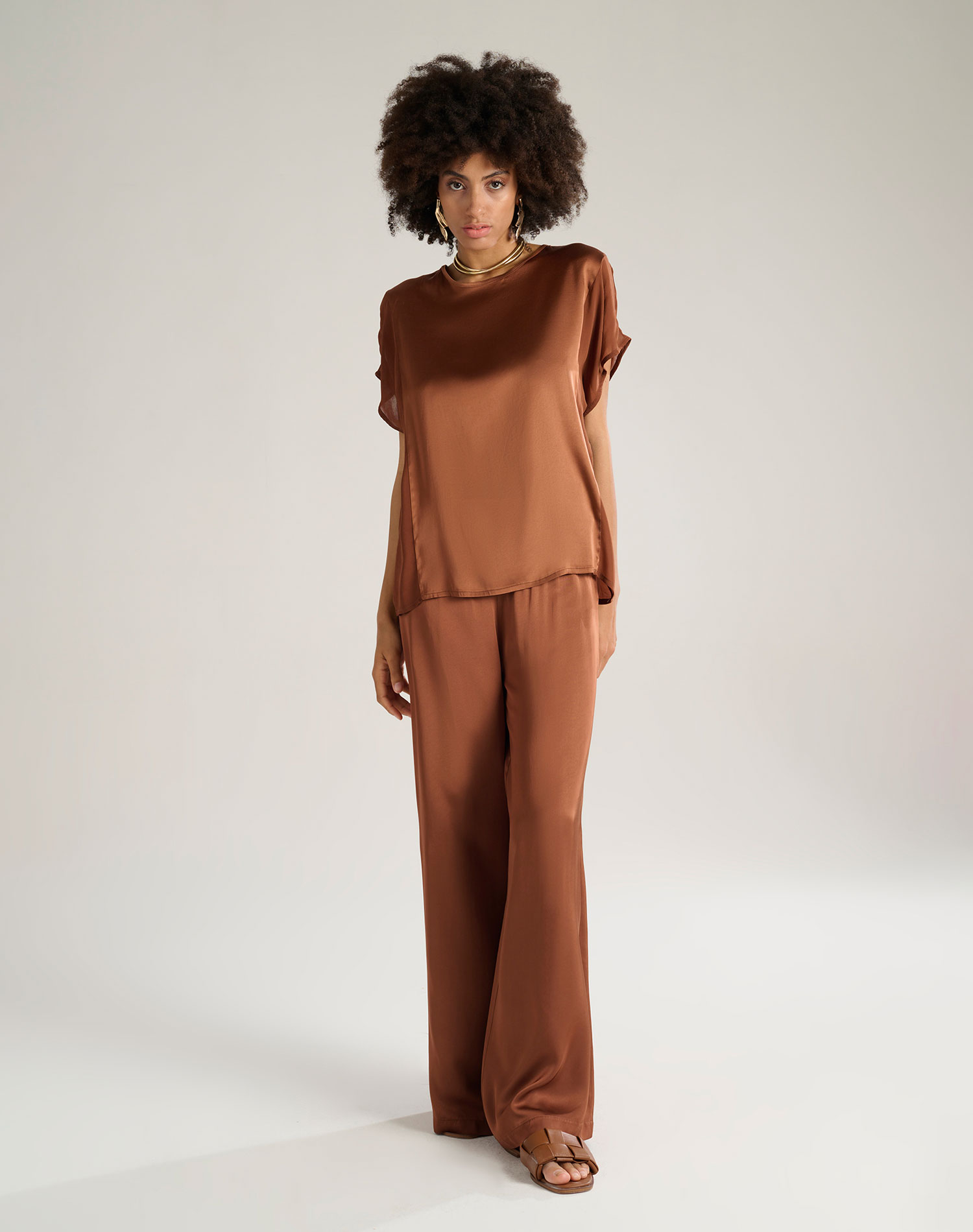 BLOUSE - EARTH - Manila Grace | Official Website