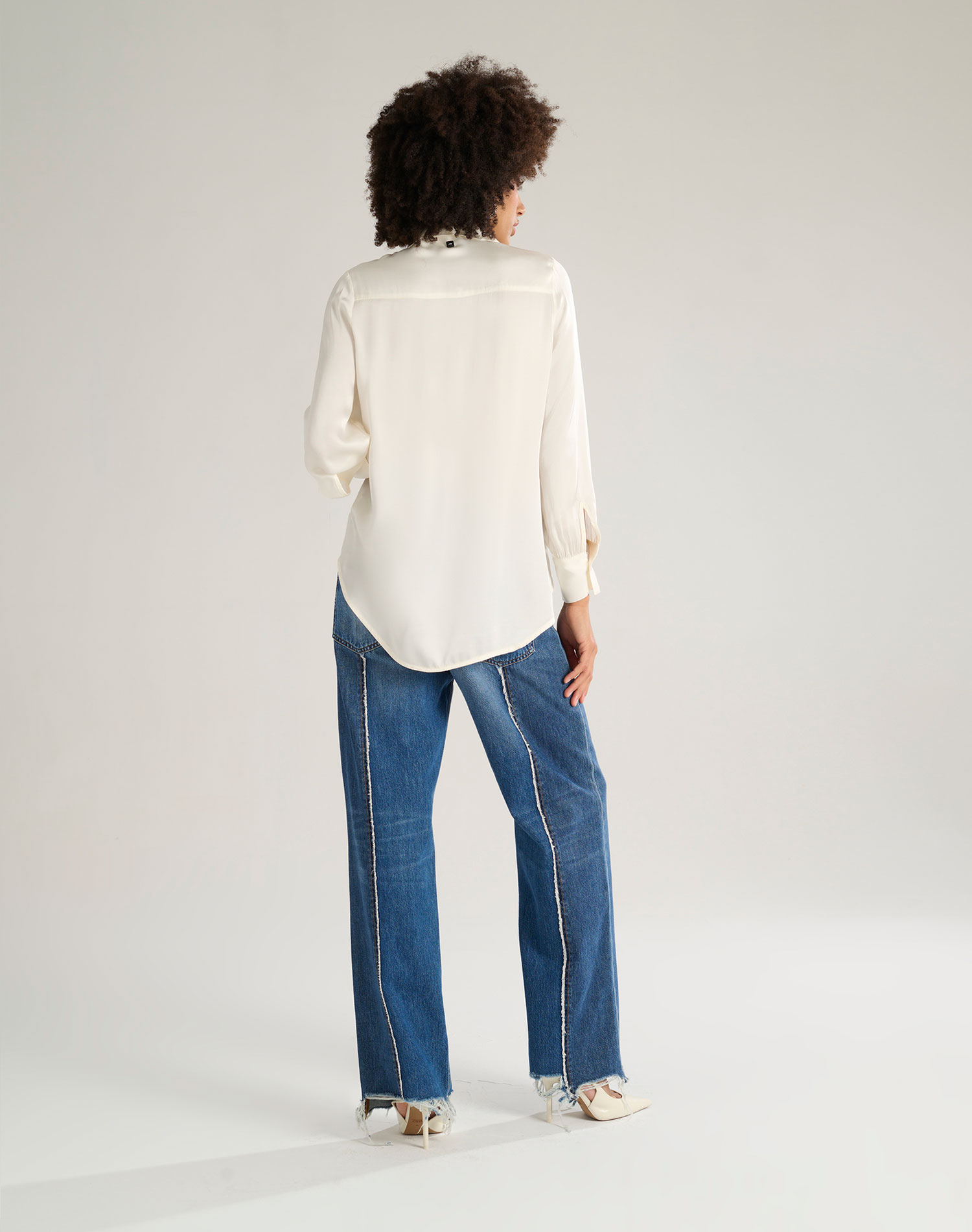 OVERSIZED SHIRT - OFF WHITE - Manila Grace | Official Website