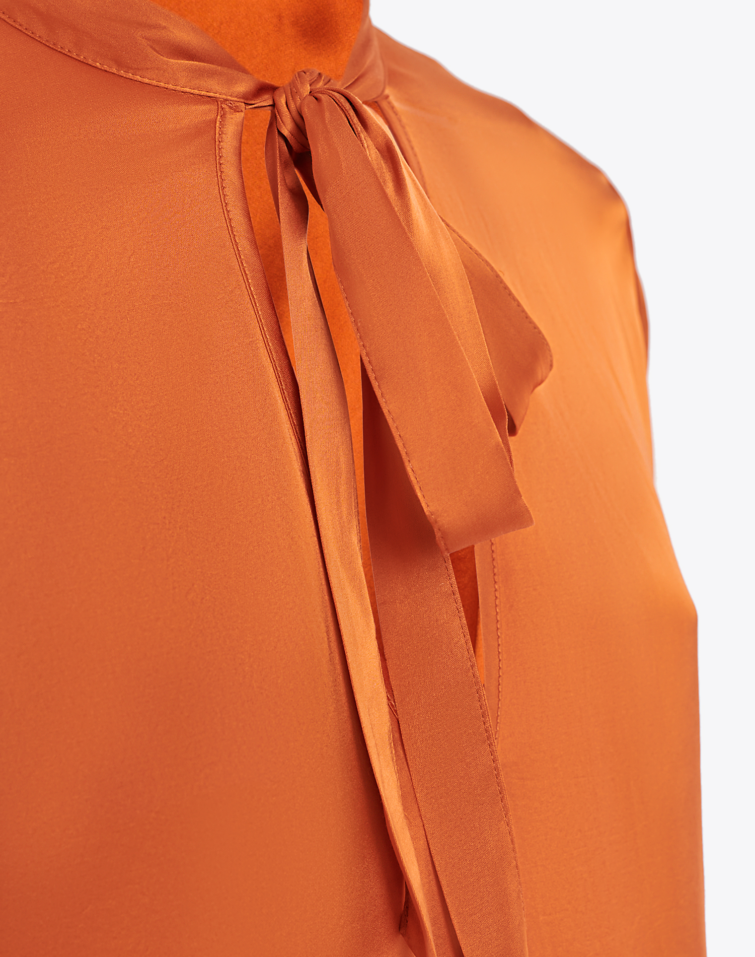 BLOUSE WITH BOW - LAVA - Manila Grace | Official Website