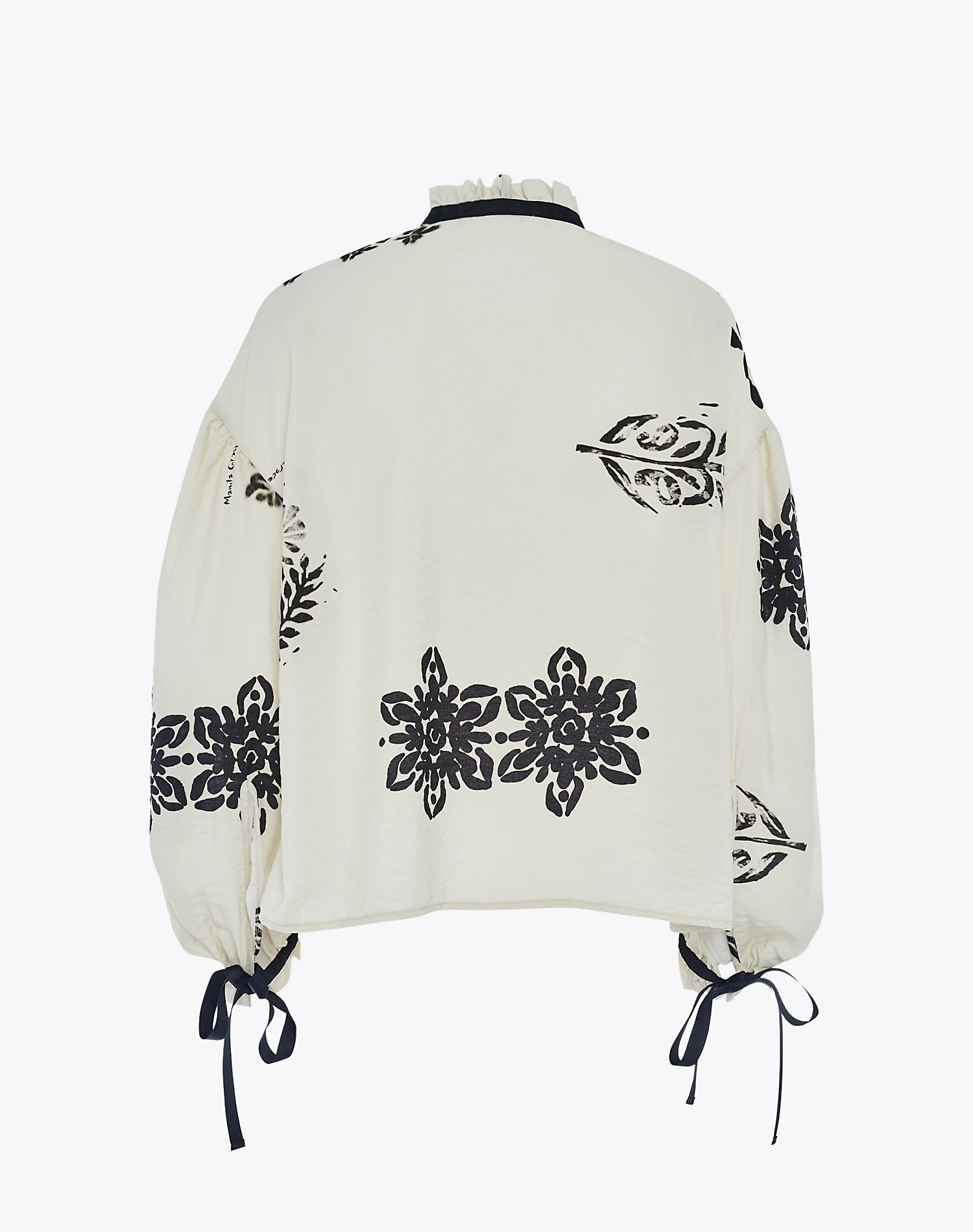 PRINTED BLUSE - BUTTER - Manila Grace | Official Website