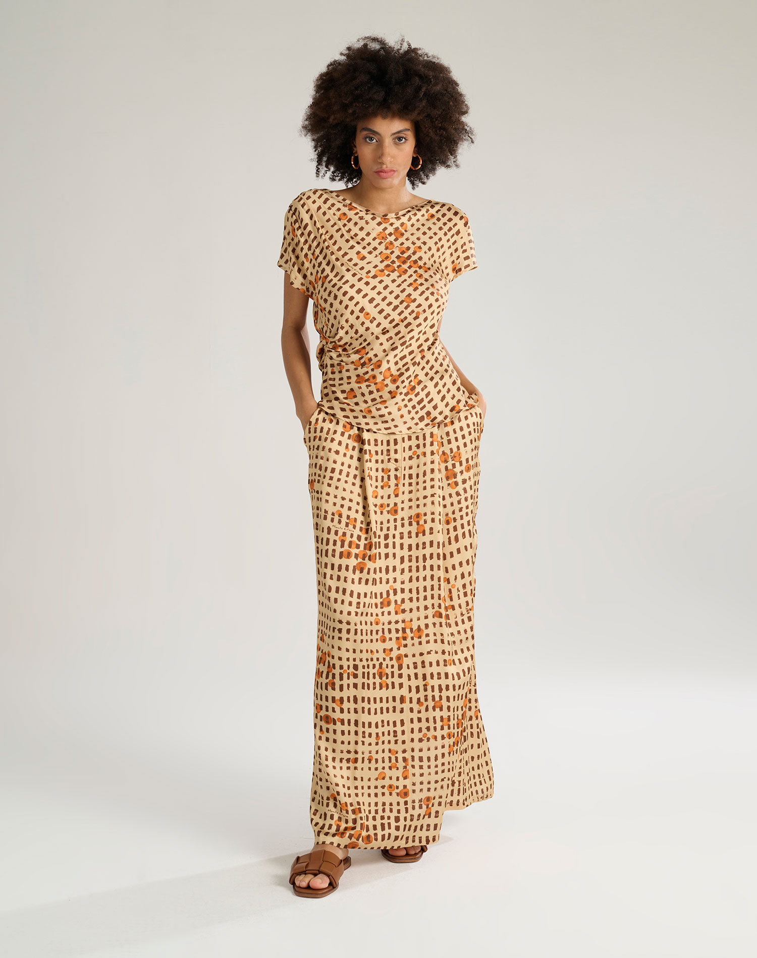 PRINTED BLUSE - HAY - Manila Grace | Official Website