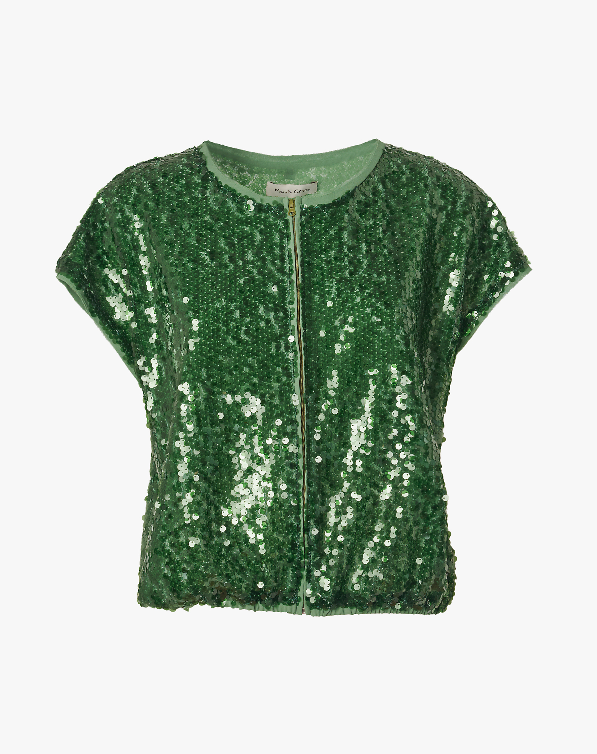 SHORT-SLEEVED BLOUSE - SHIRTS - Manila Grace | Official Website