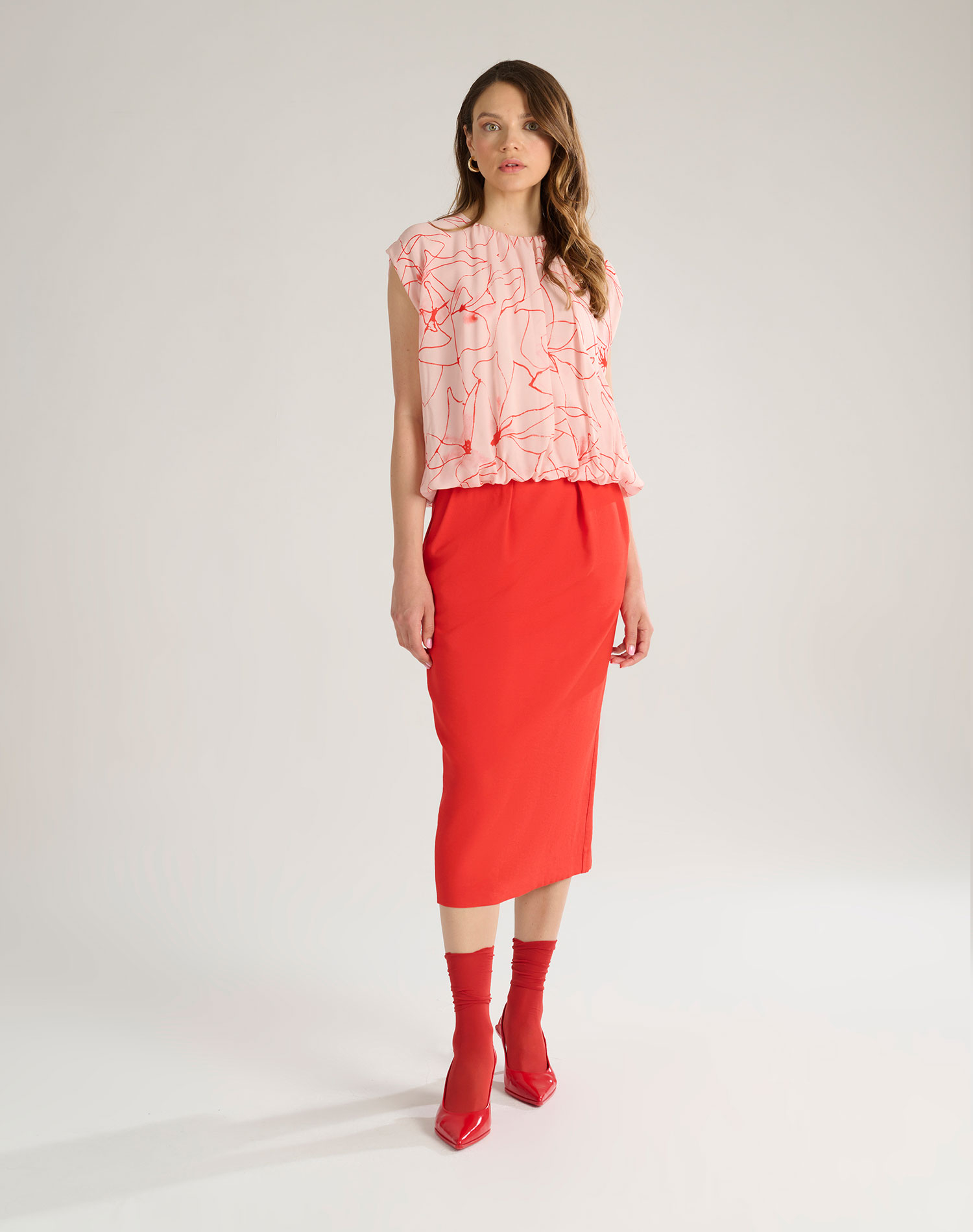 BLOUSE WITH RUFFLE | Manila Grace