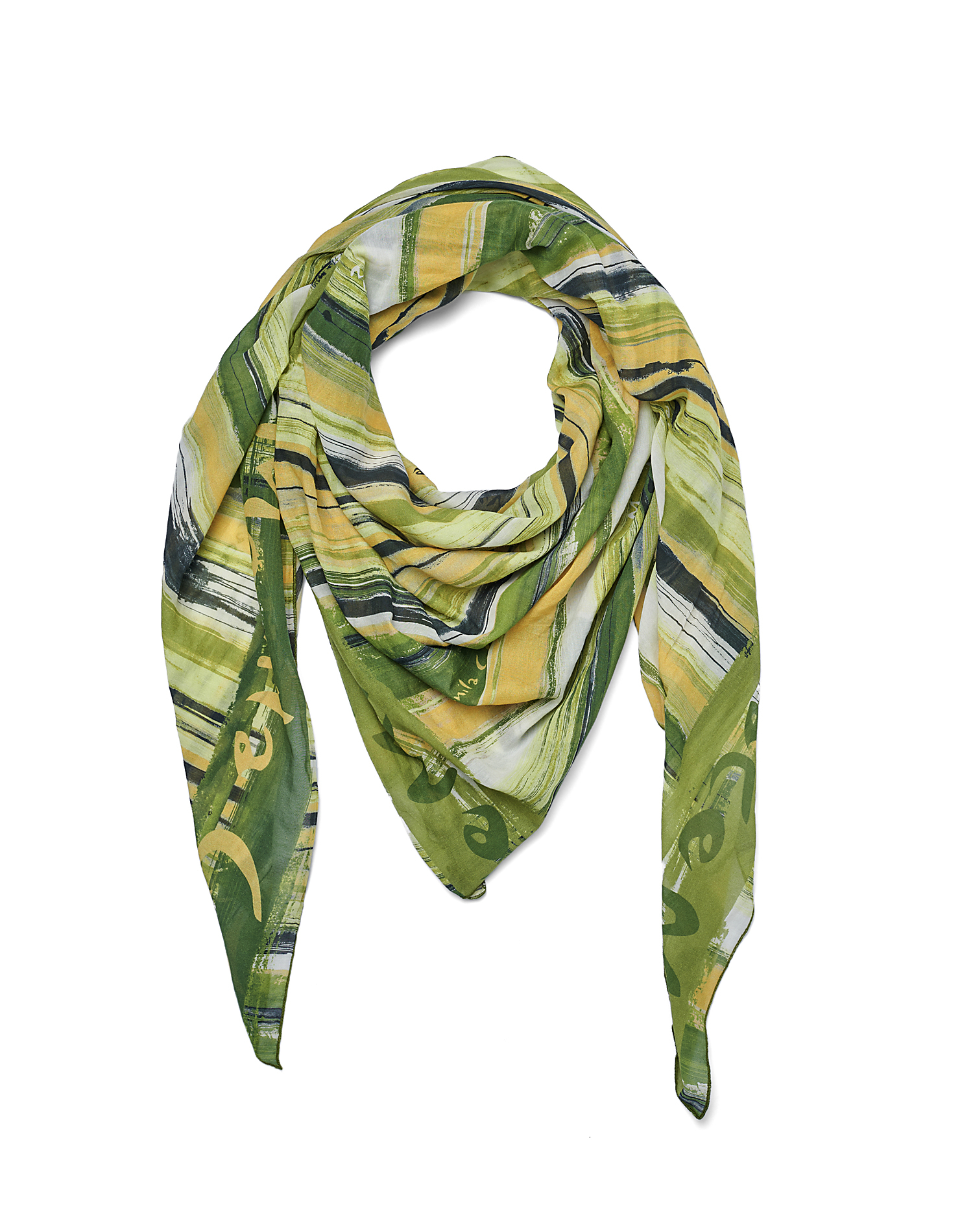 TRAPEZE SCARF IN VOILE COTTON SILK - FOULARDS & SCARVES - Manila Grace | Official Website