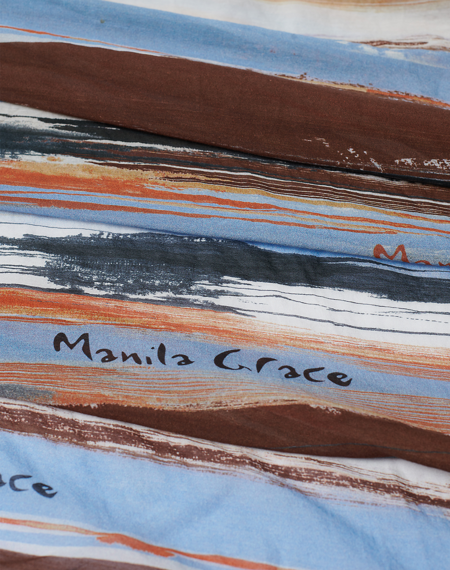 TRAPEZE SCARF IN VOILE COTTON SILK - MD307 - Manila Grace | Official Website