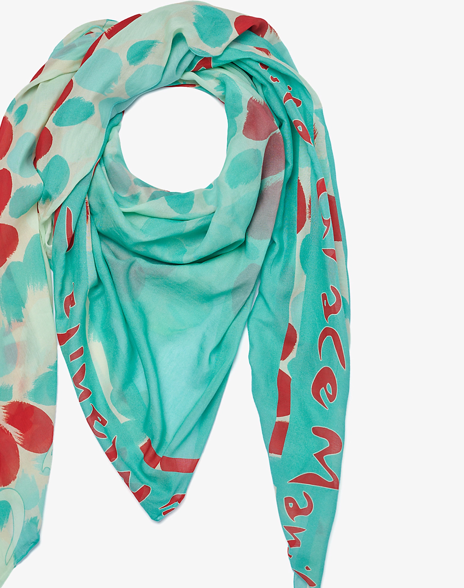 TRAPEZE SCARF IN VOILE COTTON SILK | Manila Grace