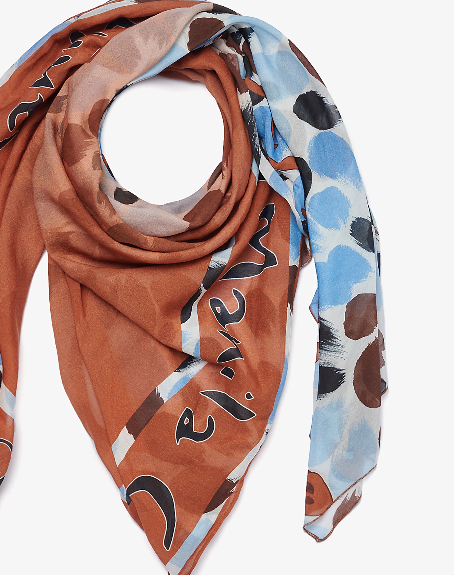 TRAPEZE SCARF IN VOILE COTTON SILK | Manila Grace
