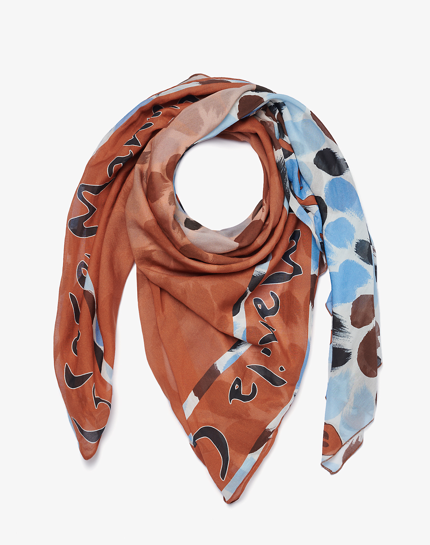 TRAPEZE SCARF IN VOILE COTTON SILK | Manila Grace