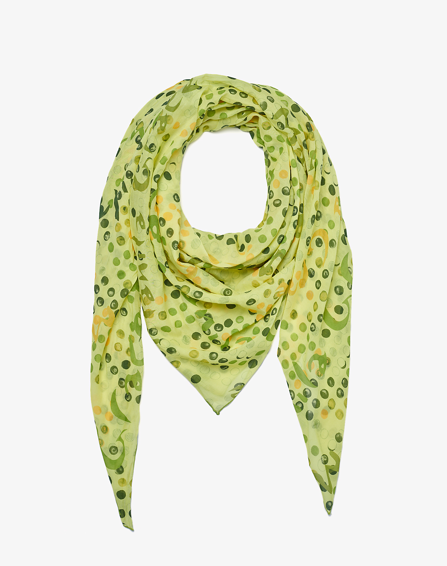 TRAPEZE SCARF IN VOILE COTTON SILK - FOULARDS & SCARVES - Manila Grace | Official Website