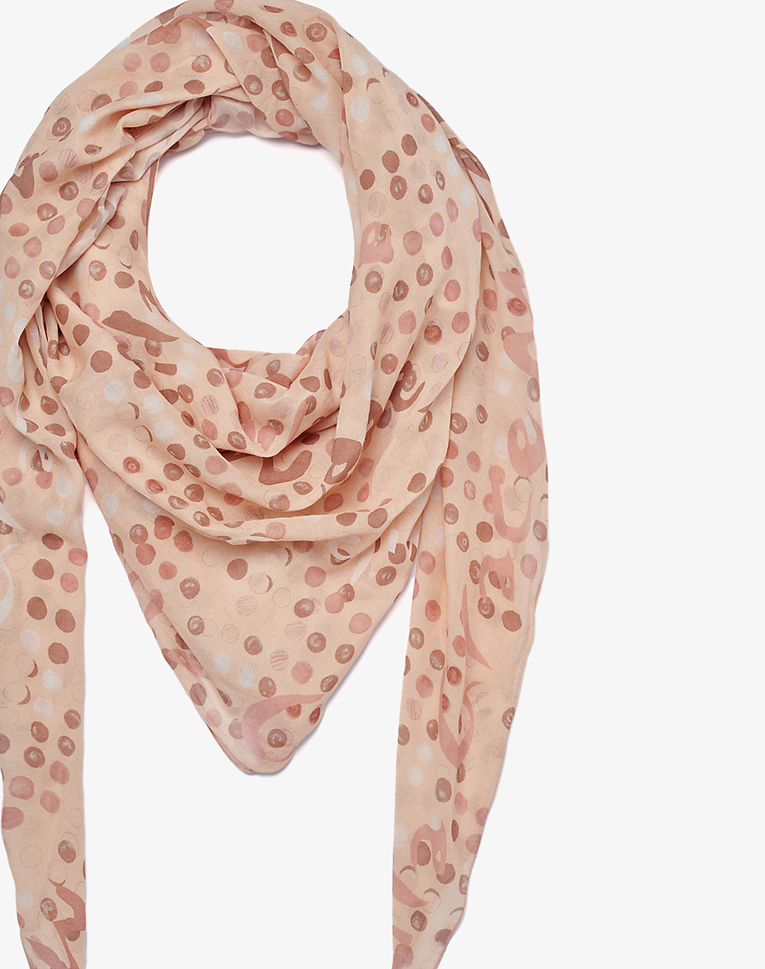 TRAPEZE SCARF IN VOILE COTTON SILK | Manila Grace