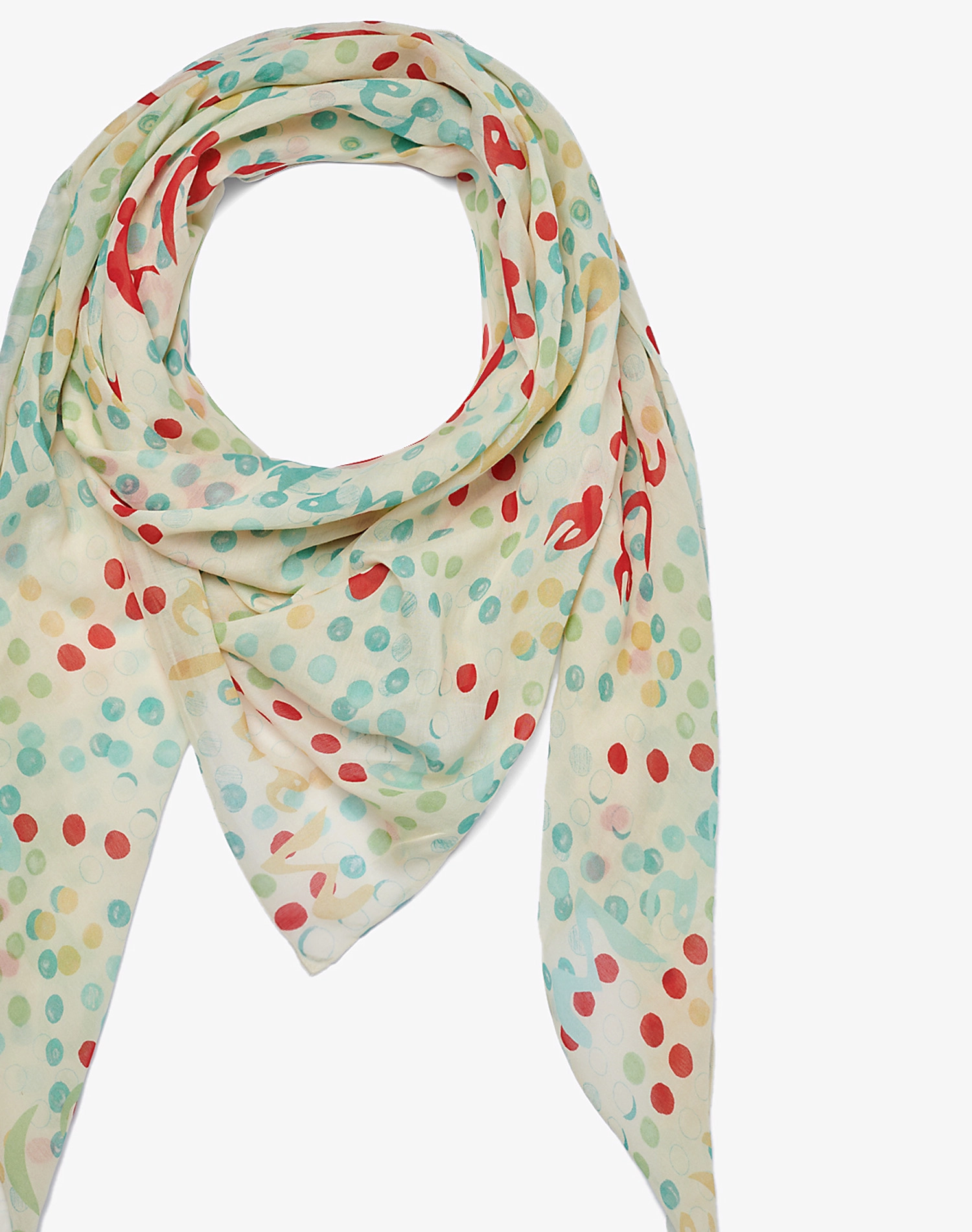 TRAPEZE SCARF IN VOILE COTTON SILK | Manila Grace