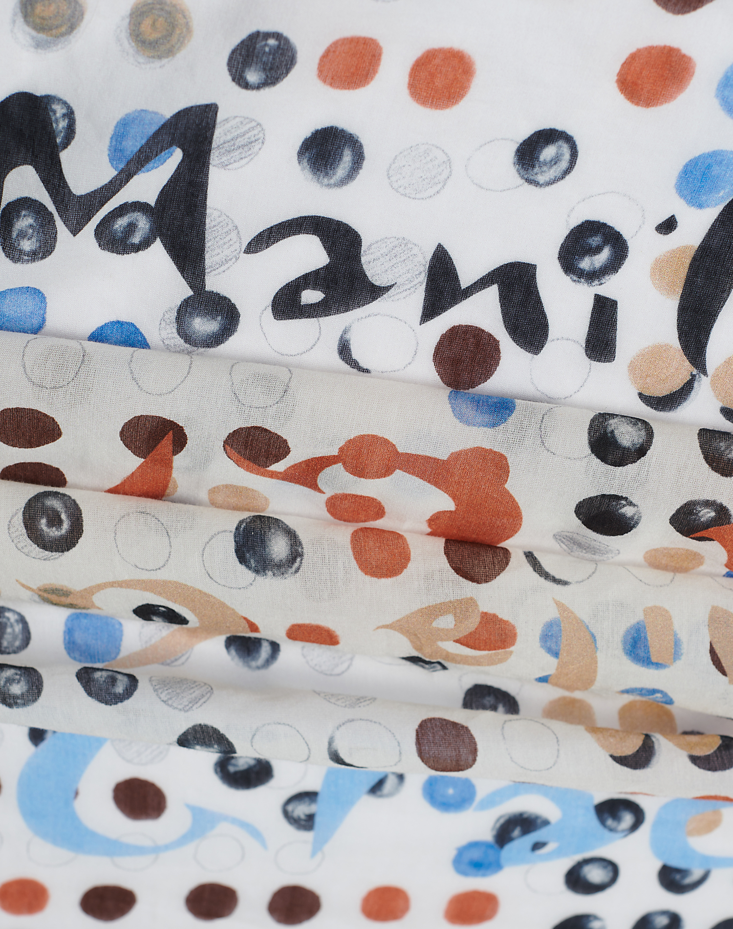 TRAPEZE SCARF IN VOILE COTTON SILK - EARTH - Manila Grace | Official Website