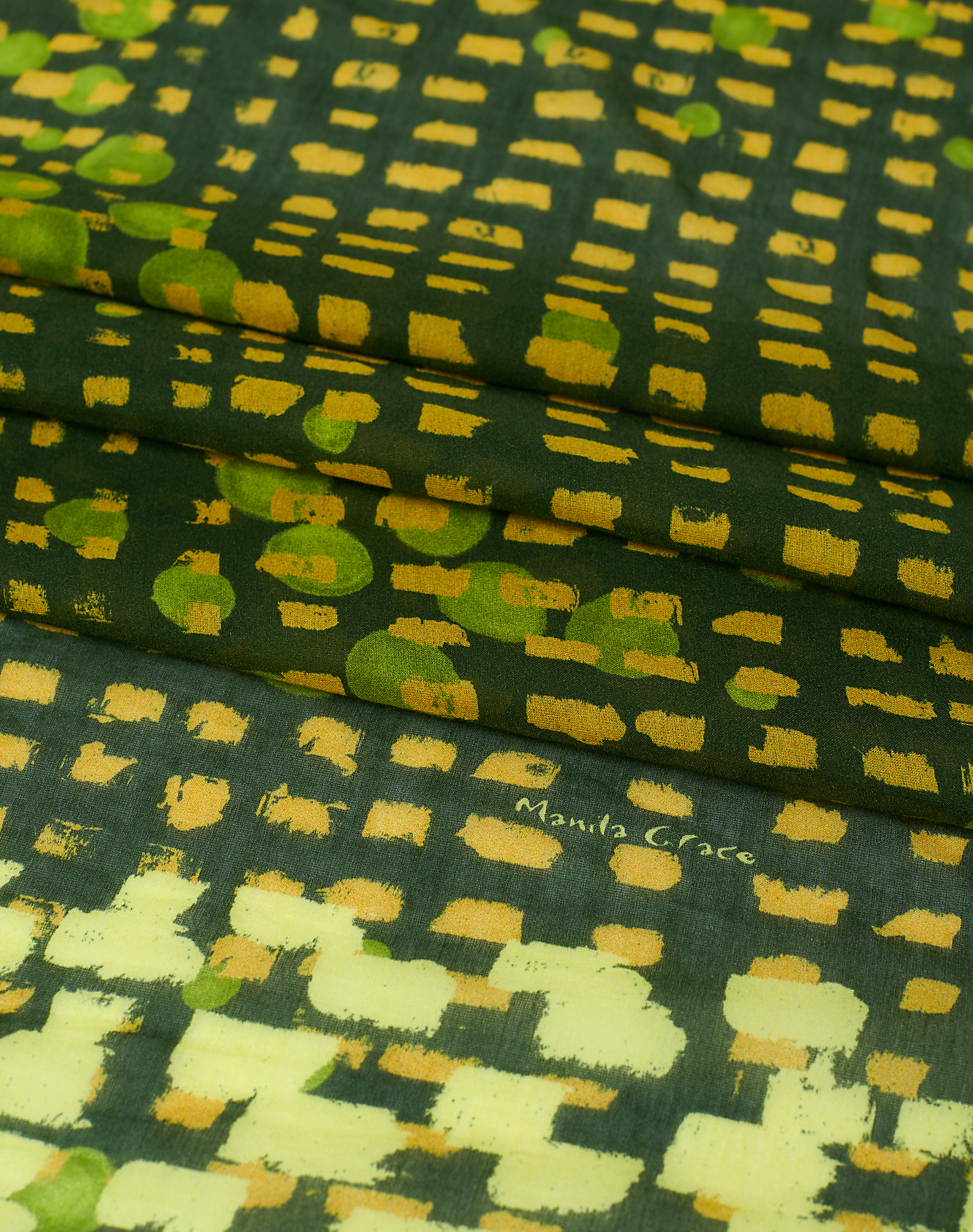 TRAPEZE SCARF IN VOILE COTTON SILK - MA509 - Manila Grace | Official Website