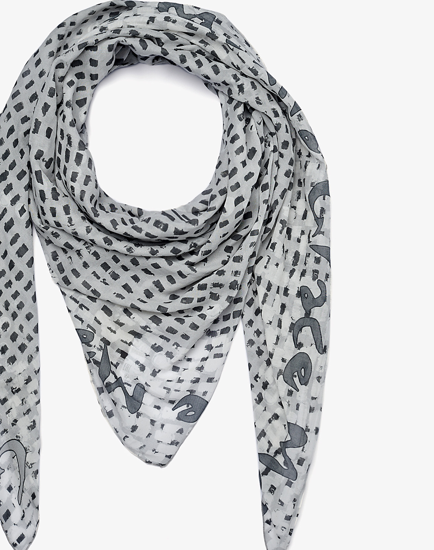 TRAPEZE SCARF IN VOILE COTTON SILK | Manila Grace