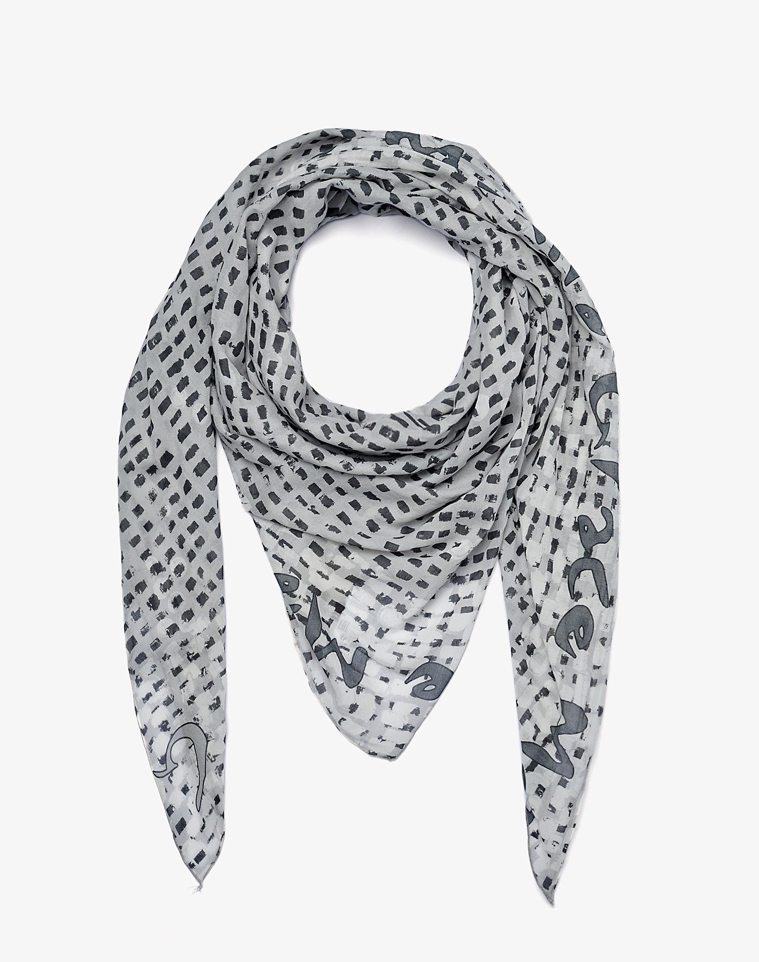 TRAPEZE SCARF IN VOILE COTTON SILK | Manila Grace