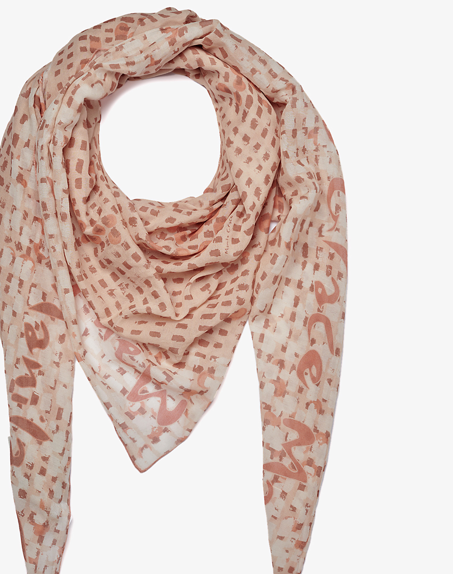 TRAPEZE SCARF IN VOILE COTTON SILK | Manila Grace