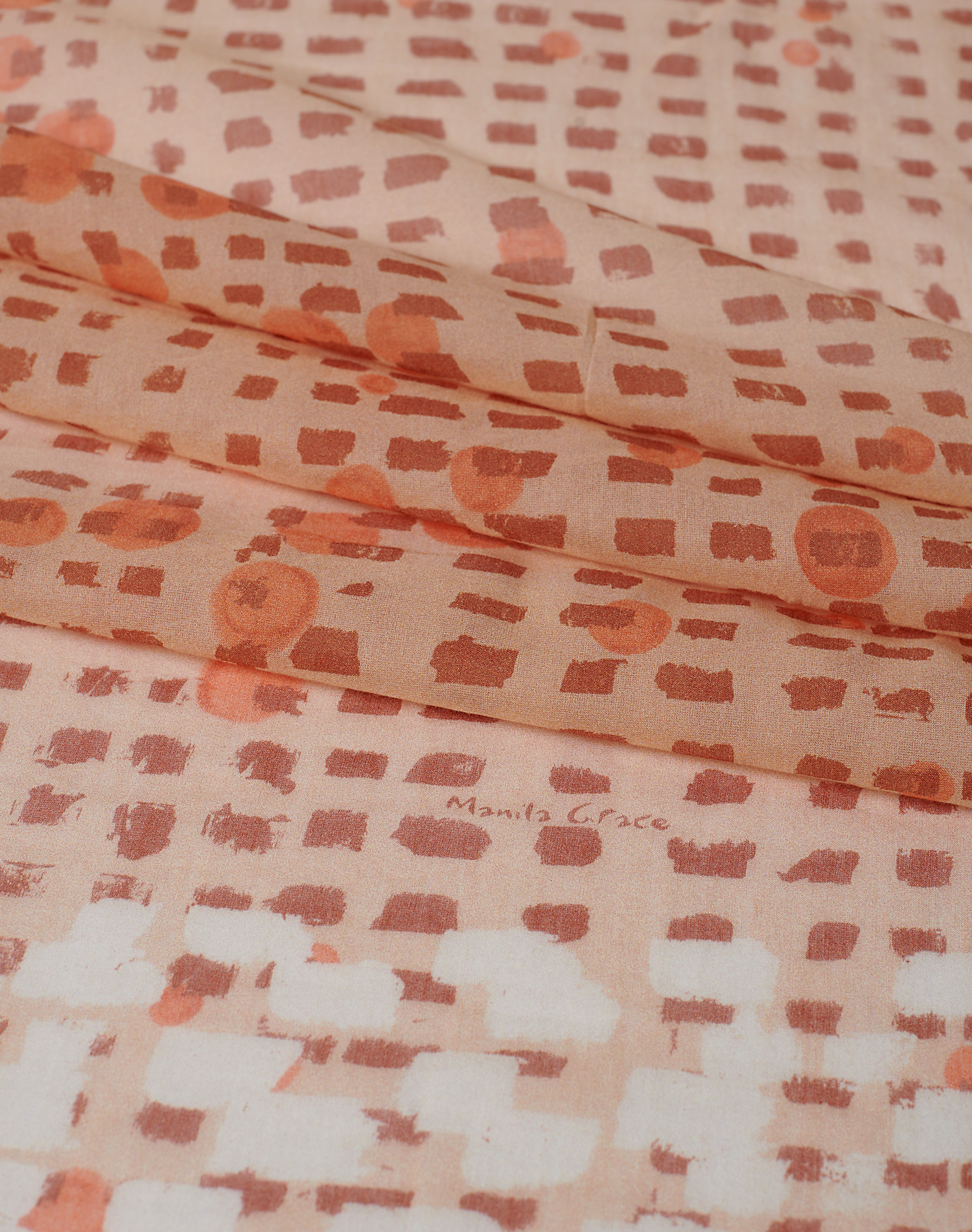 TRAPEZE SCARF IN VOILE COTTON SILK | Manila Grace