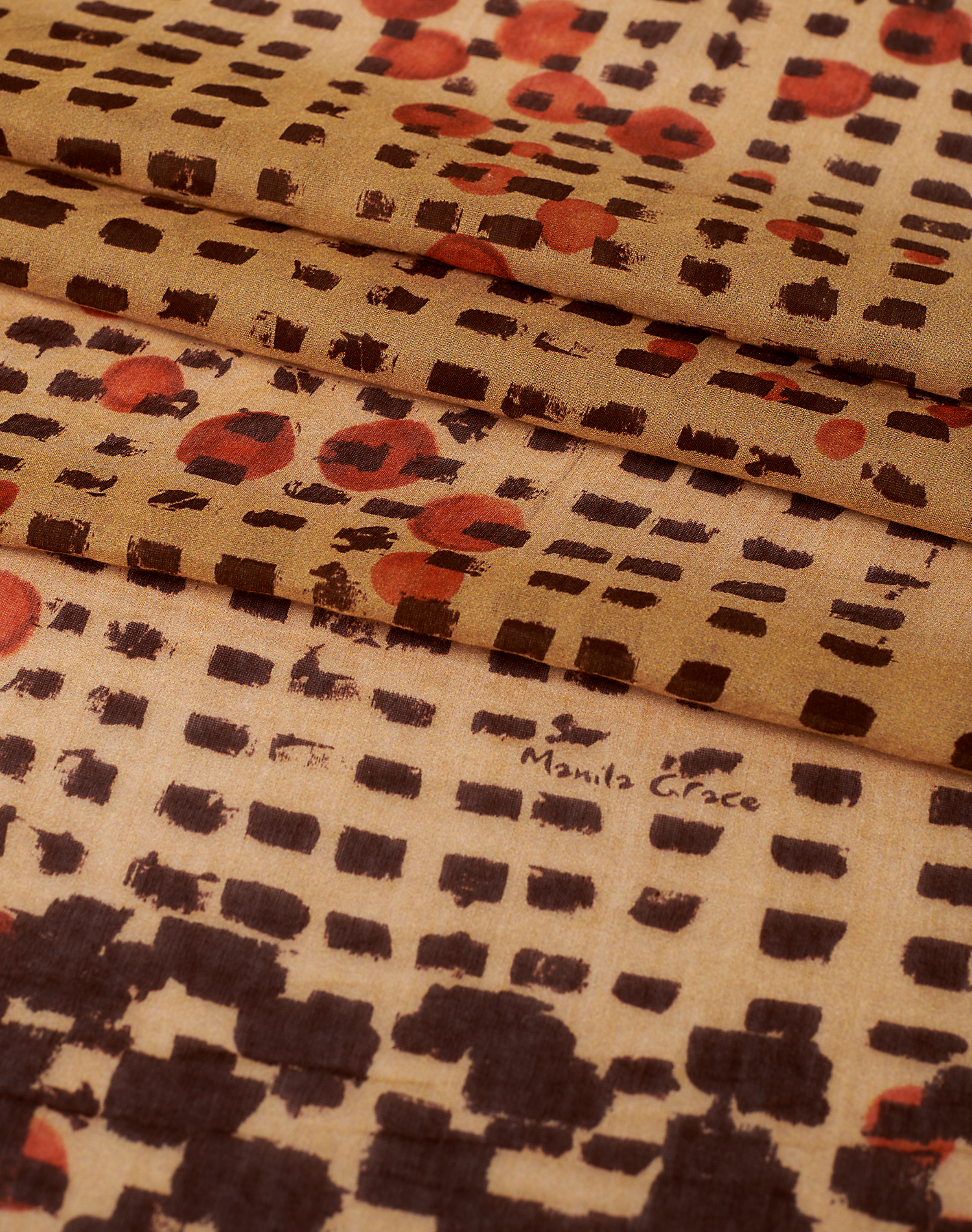 TRAPEZE SCARF IN VOILE COTTON SILK | Manila Grace