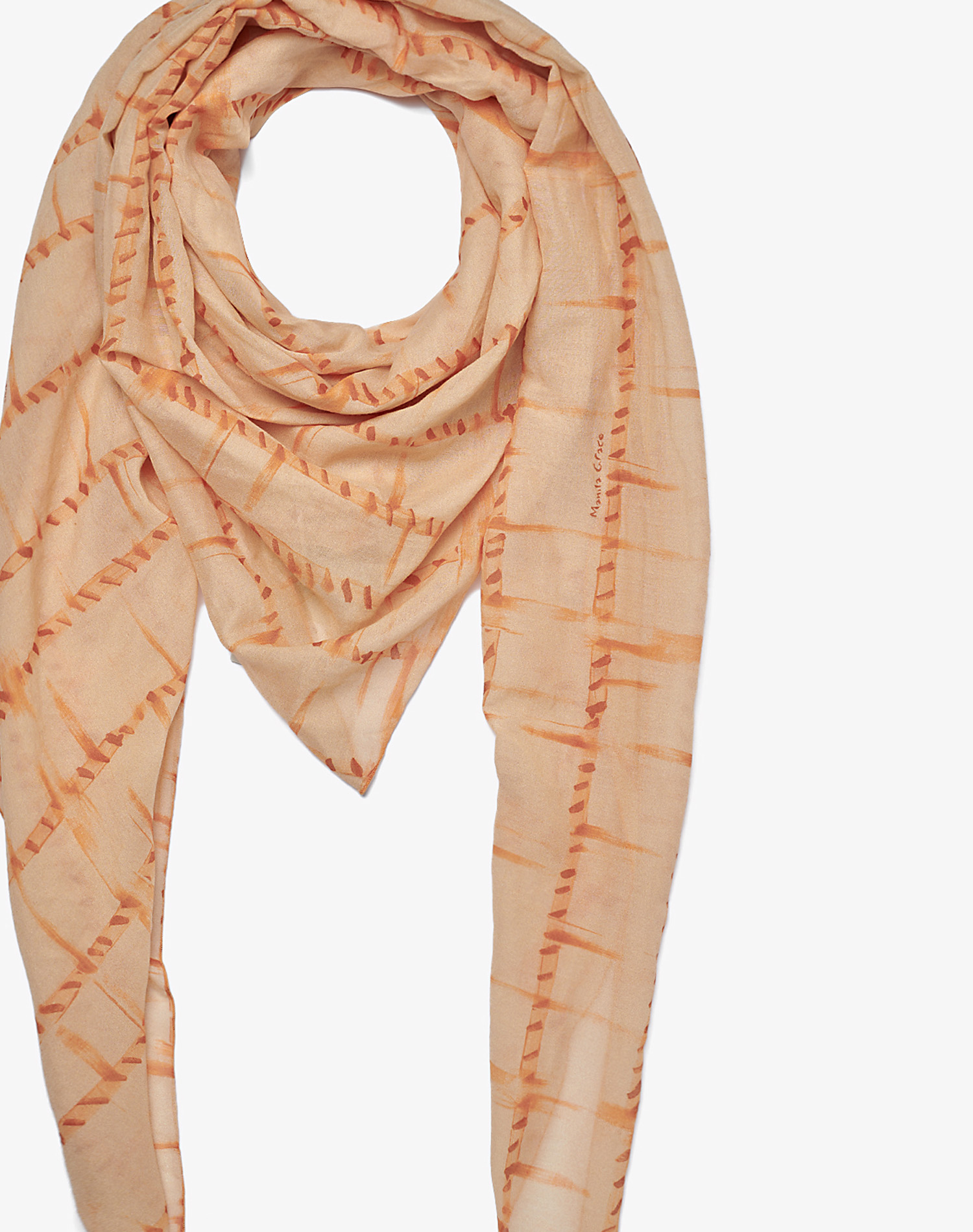 TRAPEZE SCARF IN VOILE COTTON SILK | Manila Grace