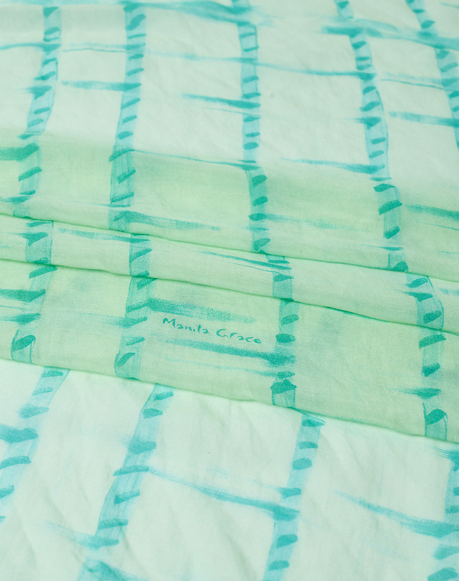 TRAPEZE SCARF IN VOILE COTTON SILK - MD491 - Manila Grace | Official Website