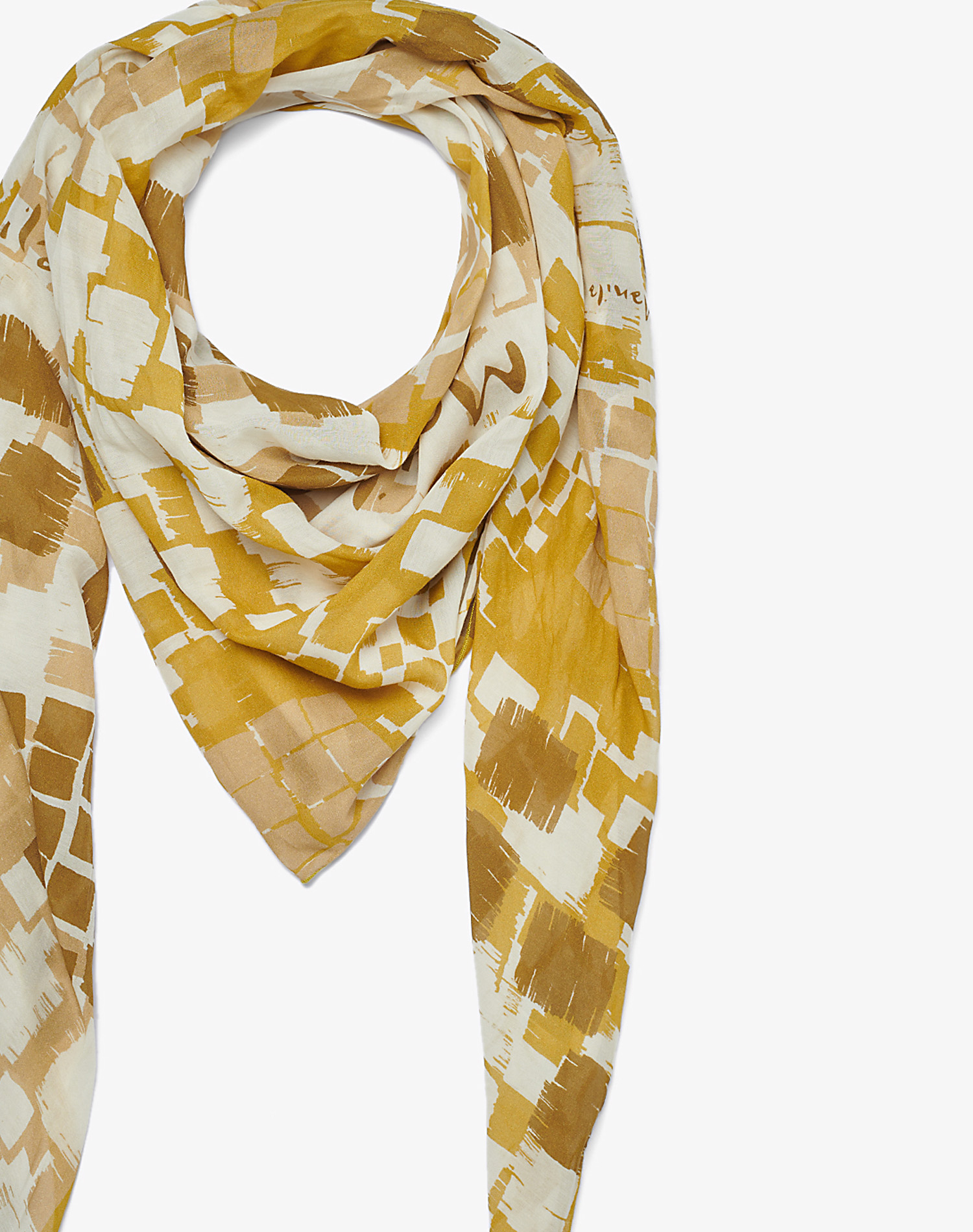 TRAPEZE SCARF IN VOILE COTTON SILK | Manila Grace