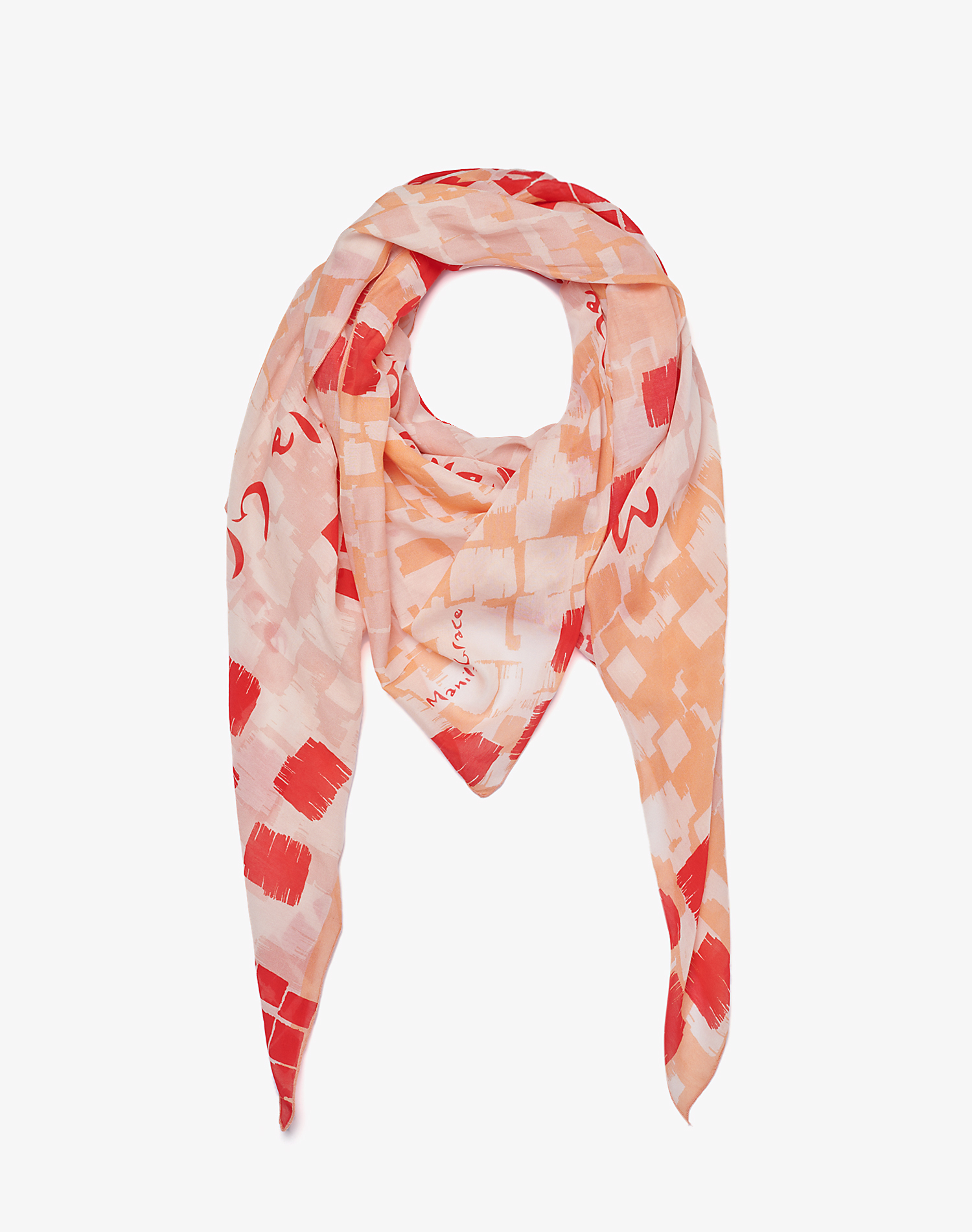 TRAPEZE SCARF IN VOILE COTTON SILK - MA638 - Manila Grace | Official Website