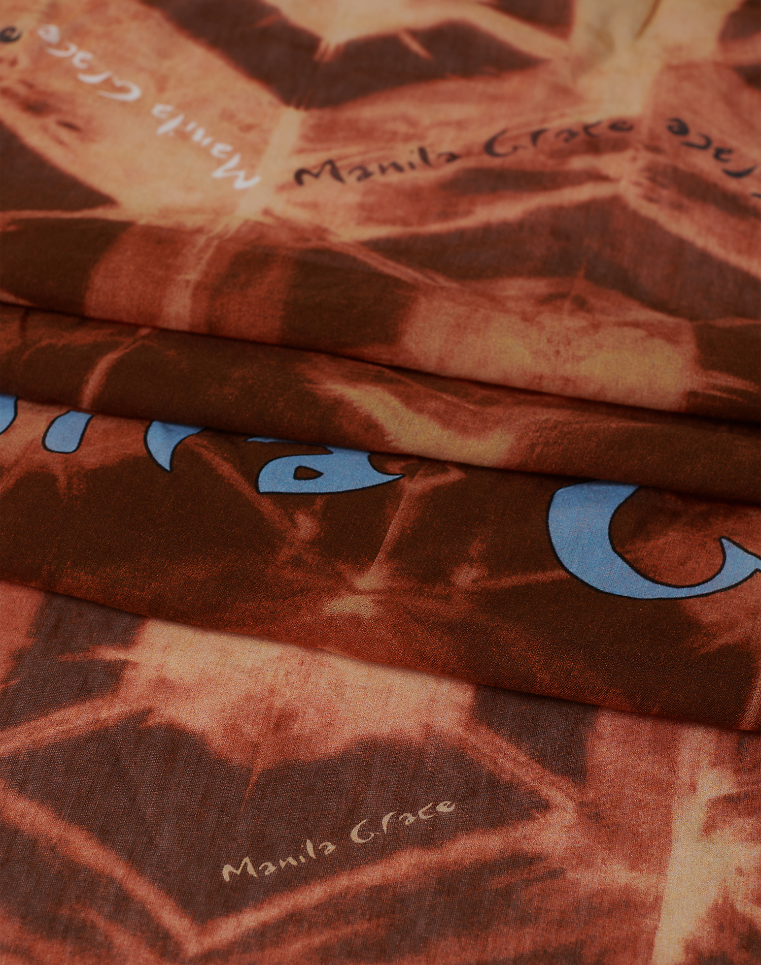 TRAPEZE SCARF IN VOILE COTTON SILK - EARTH - Manila Grace | Official Website