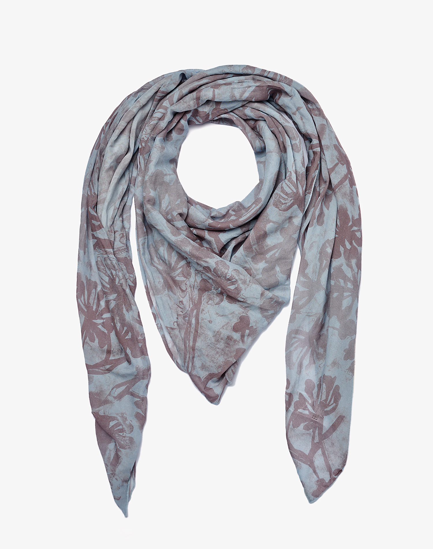 TRAPEZE SCARF IN VOILE COTTON SILK - MA333 - Manila Grace | Official Website