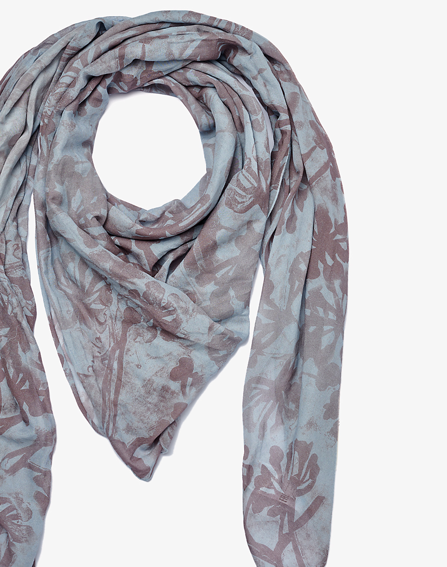 TRAPEZE SCARF IN VOILE COTTON SILK - MA333 - Manila Grace | Official Website