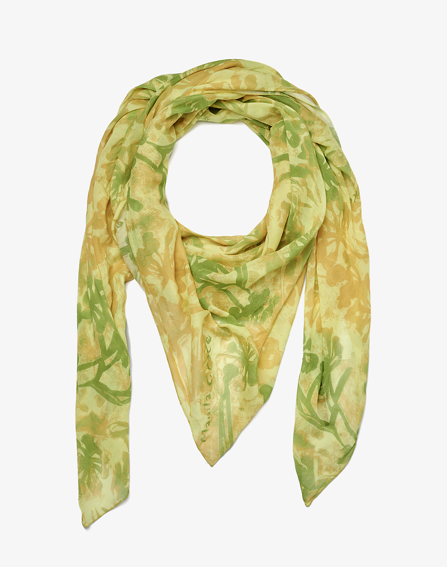 TRAPEZE SCARF IN VOILE COTTON SILK - MA626 - Manila Grace | Official Website