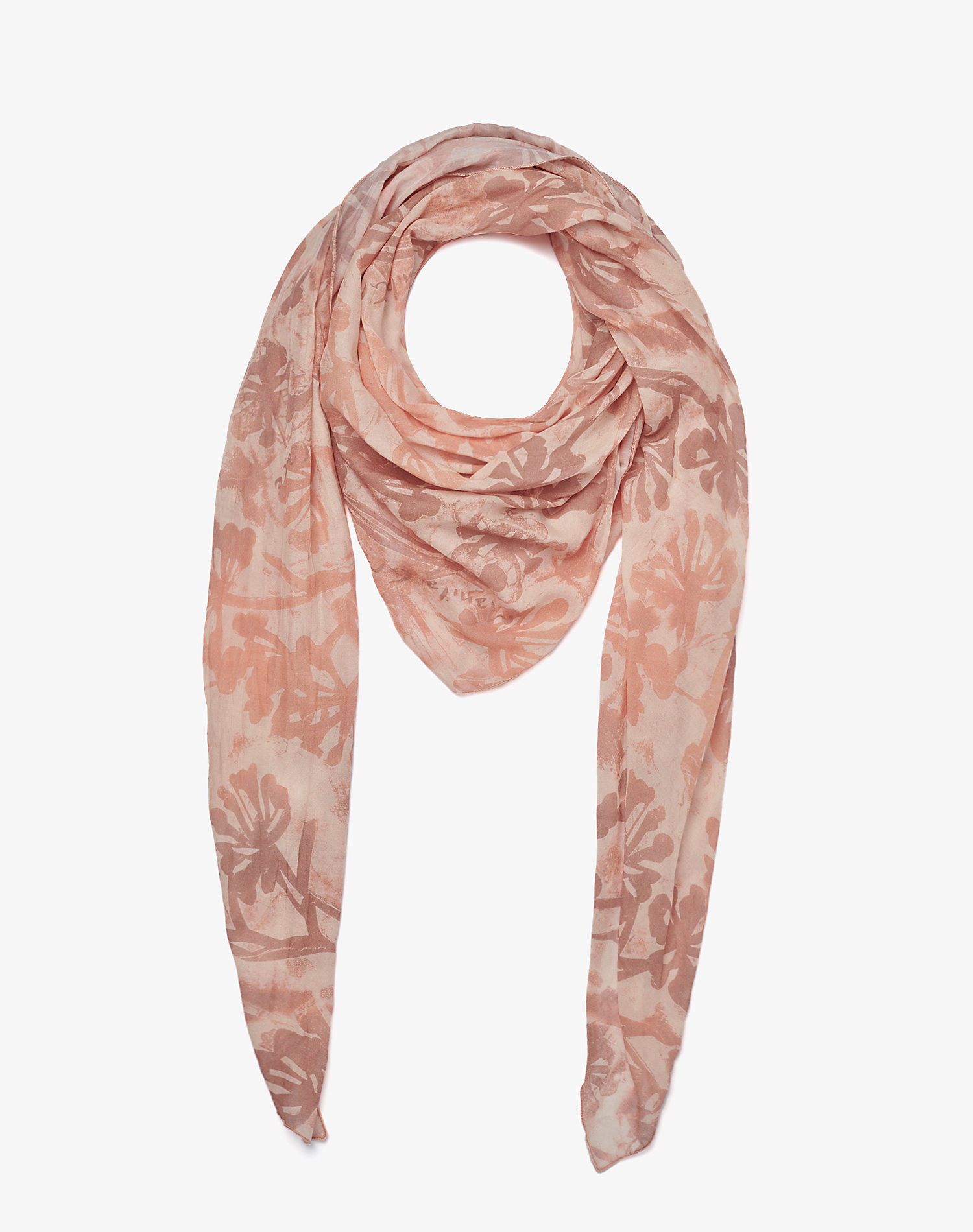TRAPEZE SCARF IN VOILE COTTON SILK - MA632 - Manila Grace | Official Website
